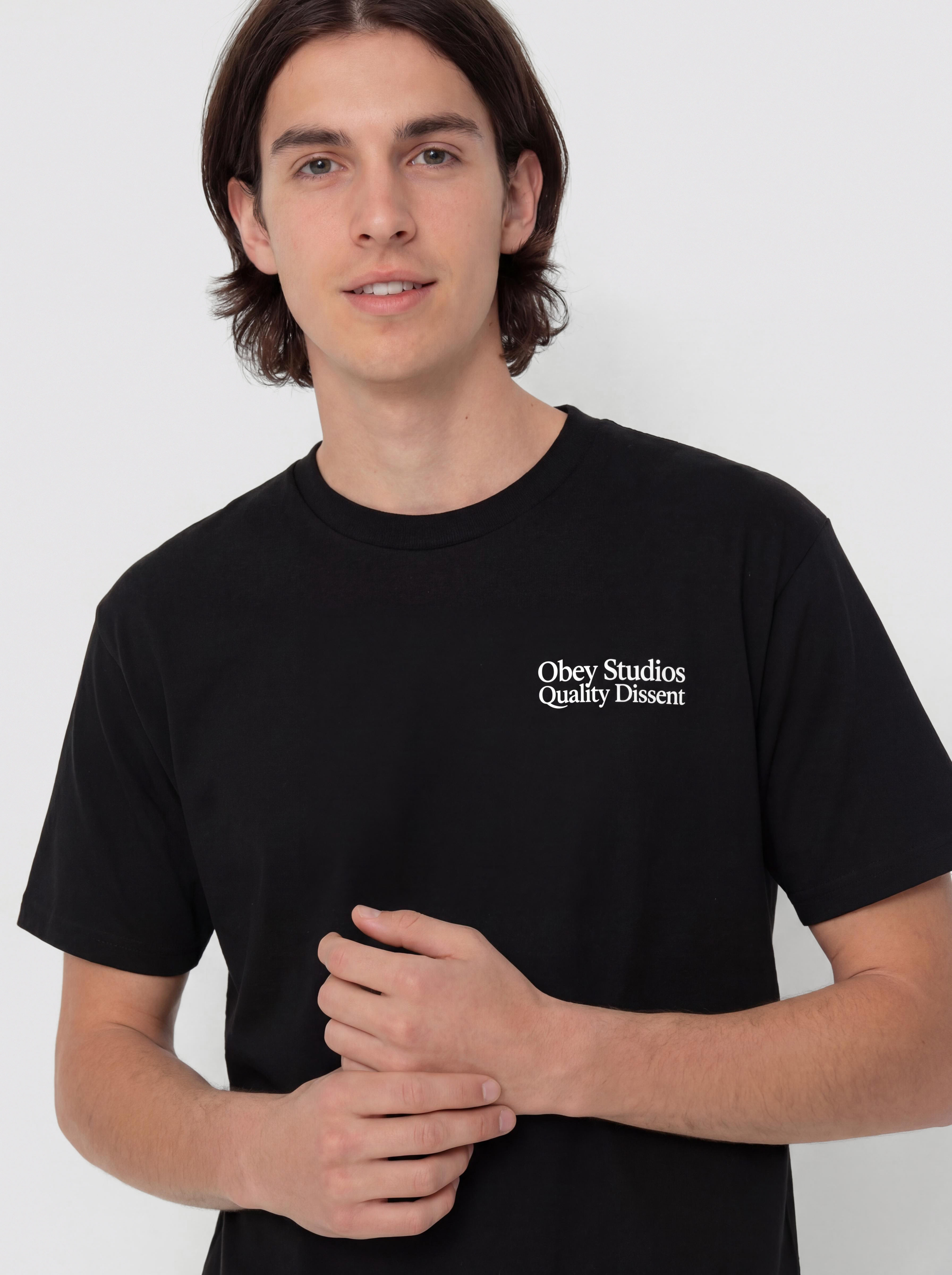 OBEY Studios Quality Dissent Póló (black)