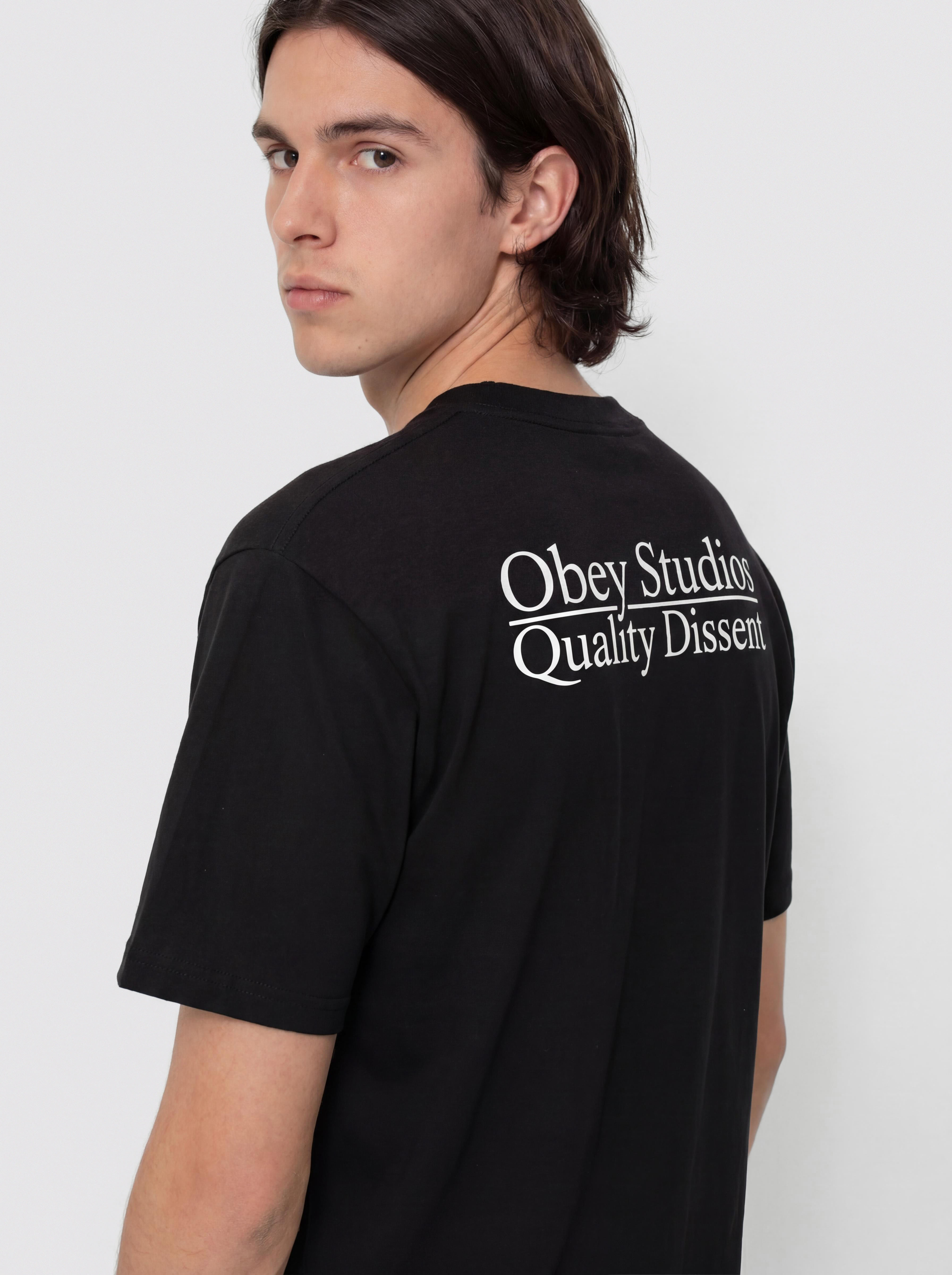 OBEY Studios Quality Dissent Póló (black)