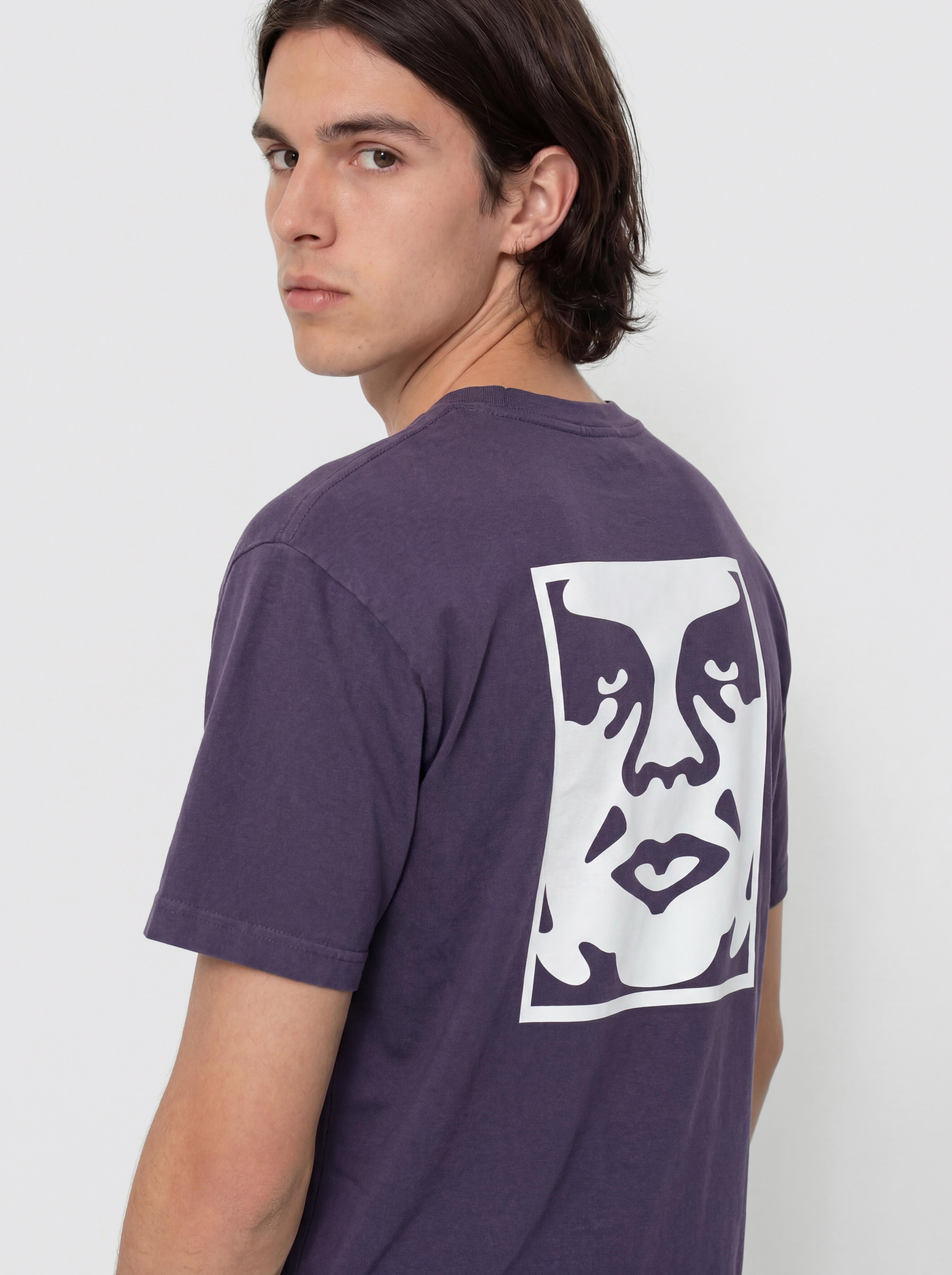 OBEY Bold Icon Face Póló (pigment purple velvet)