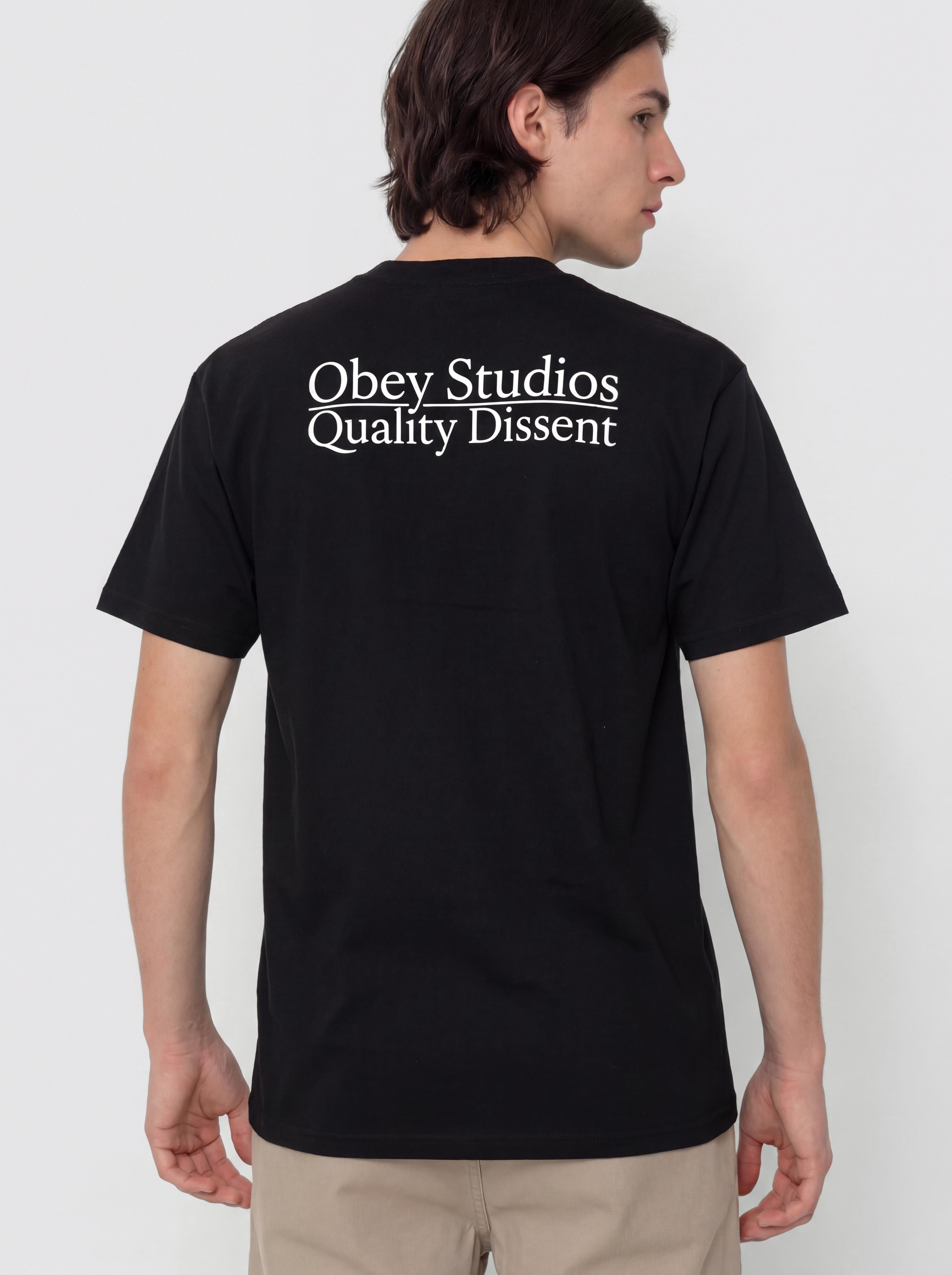 OBEY Studios Quality Dissent Póló (black)