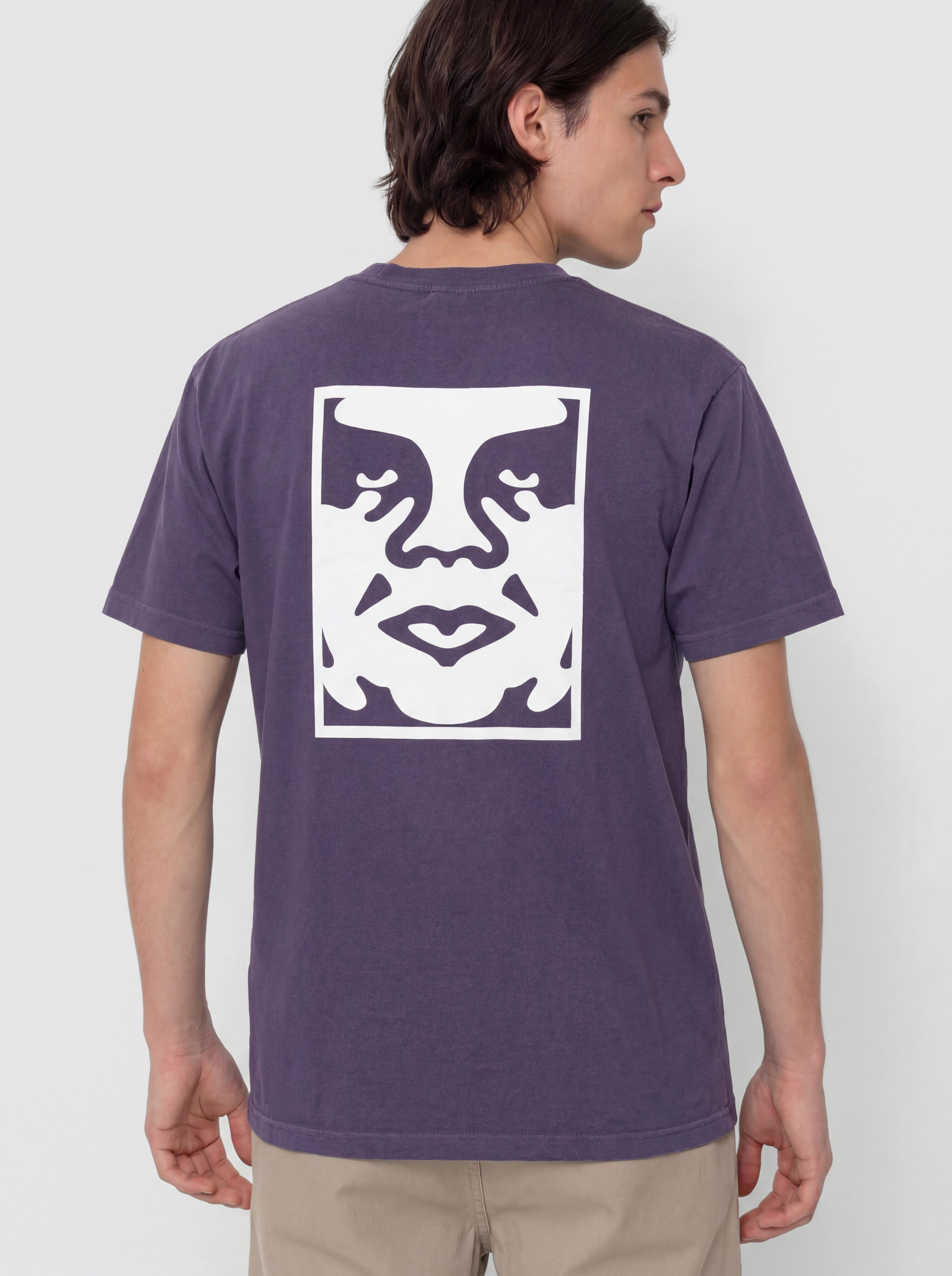 OBEY Bold Icon Face Póló (pigment purple velvet)