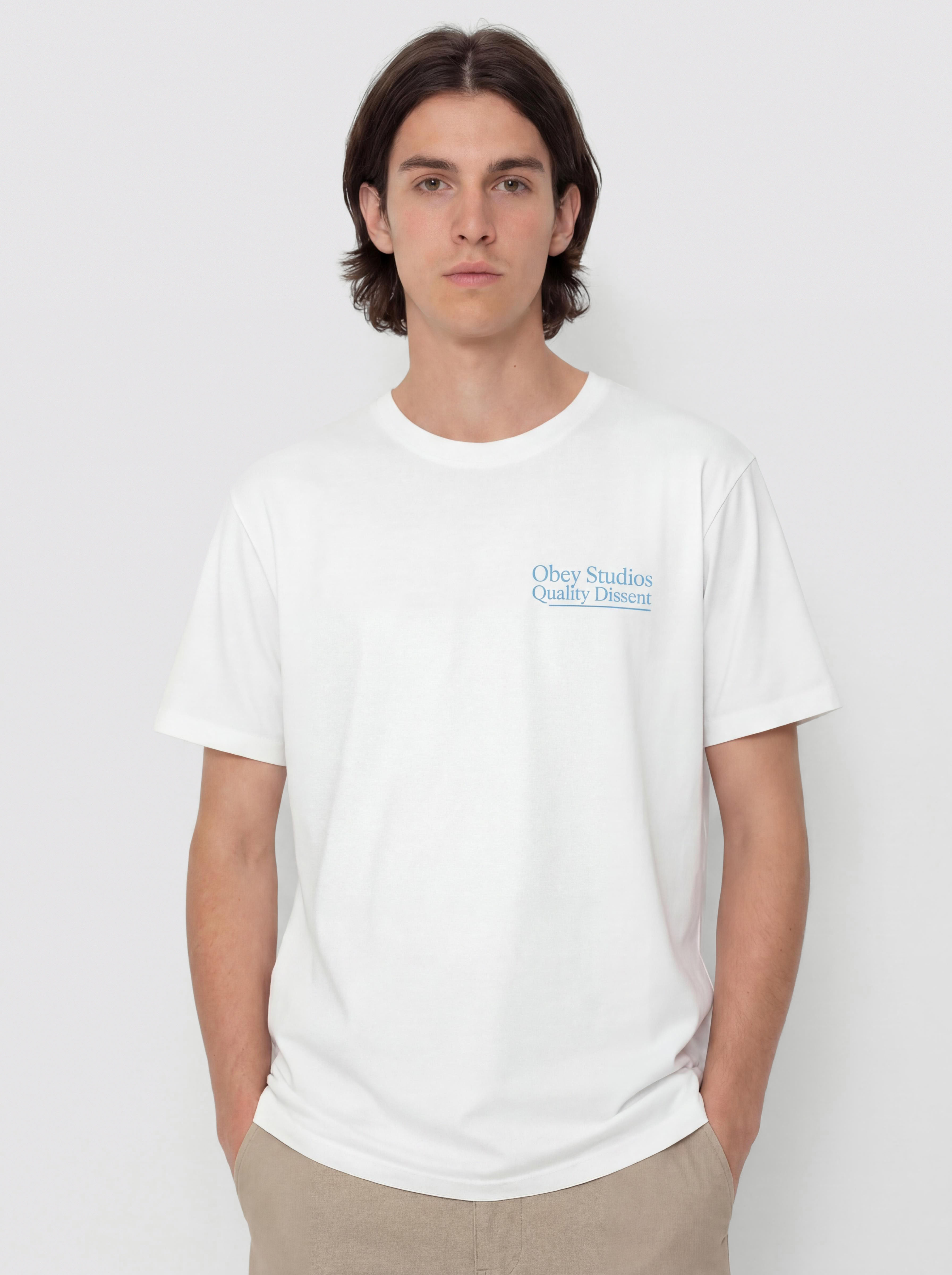 OBEY Studios Quality Dissent Pu00f3lu00f3 (white)