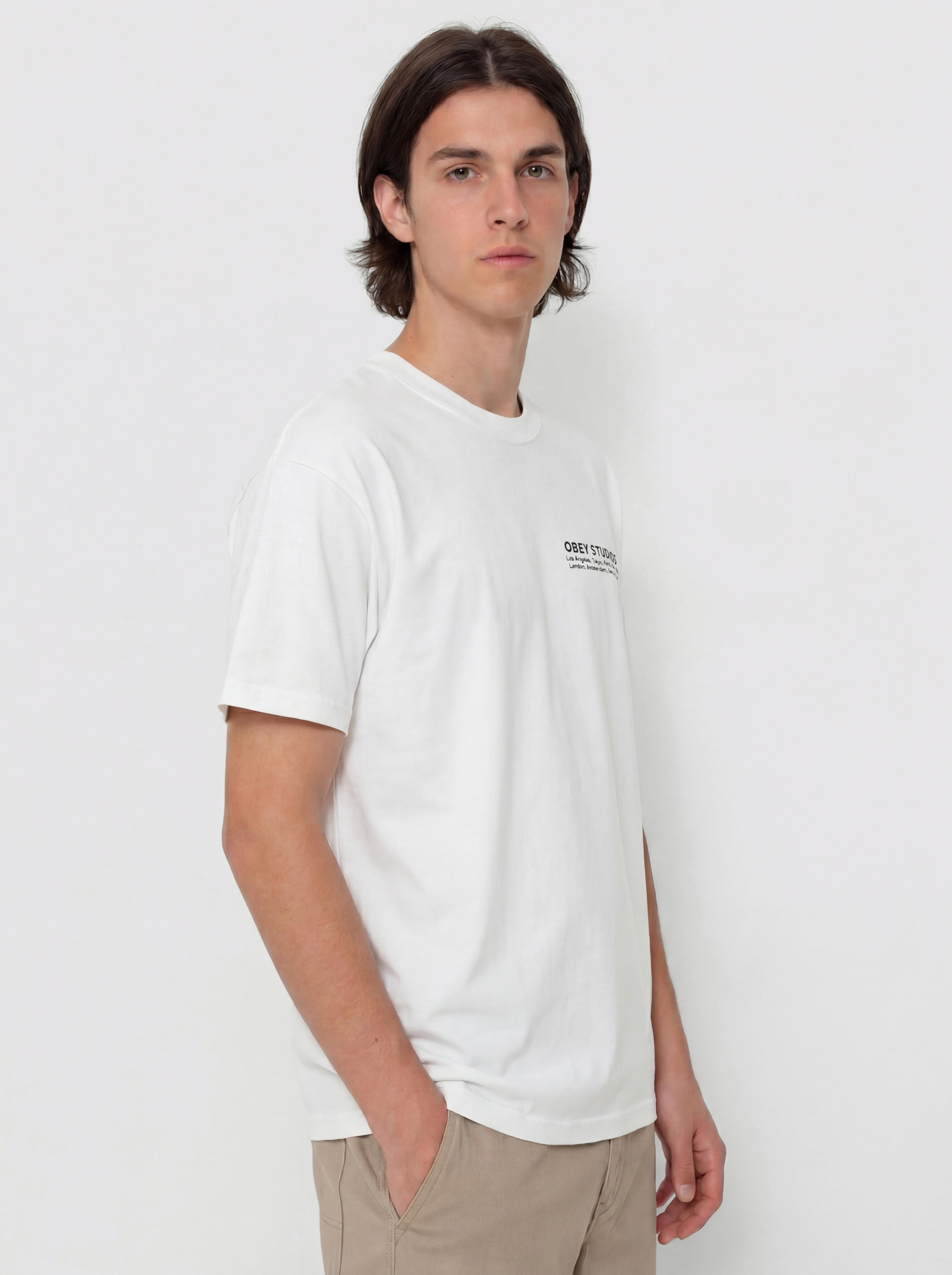 Póló OBEY Studios Eye (white)