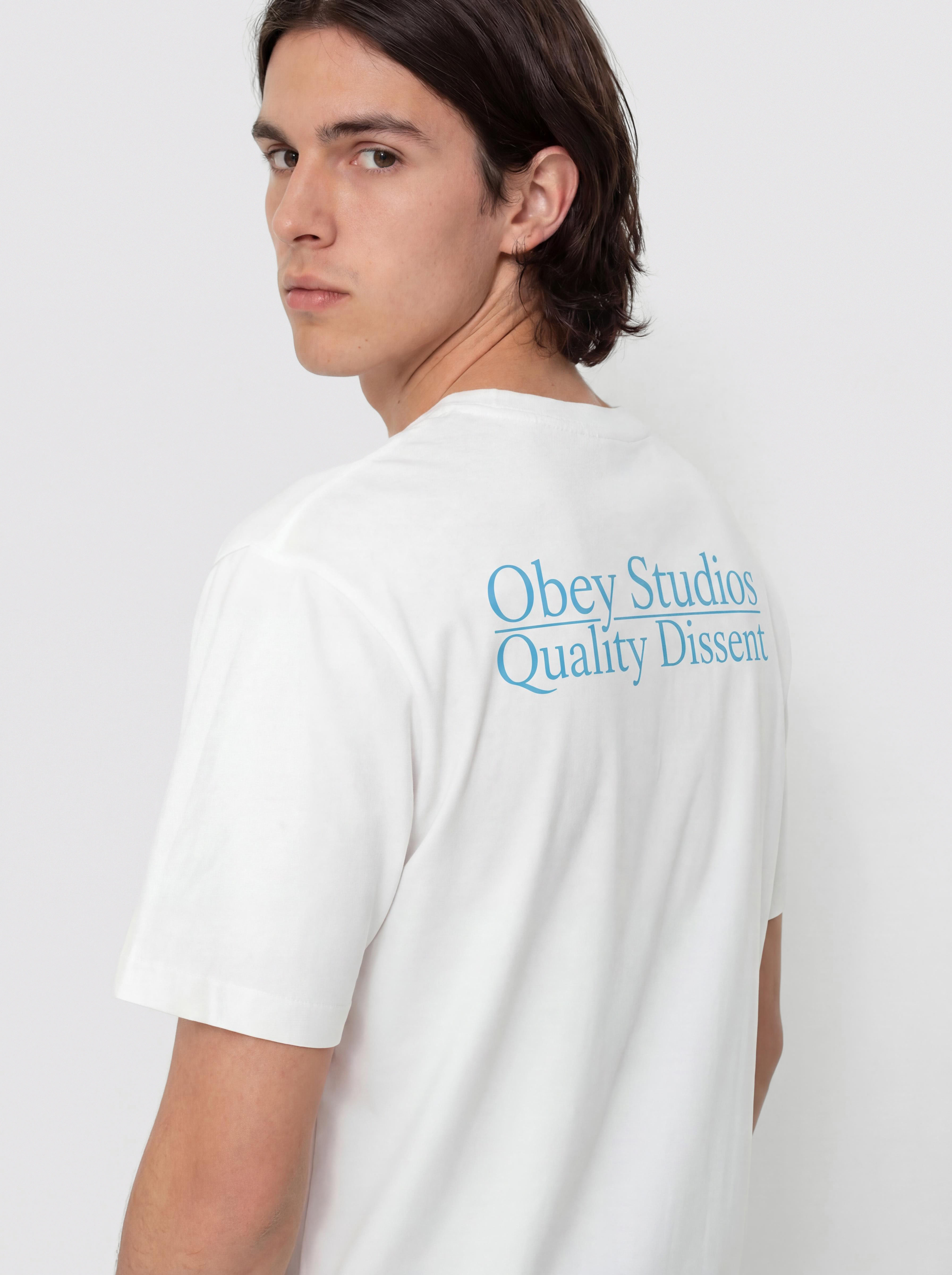 OBEY Studios Quality Dissent Póló (white)