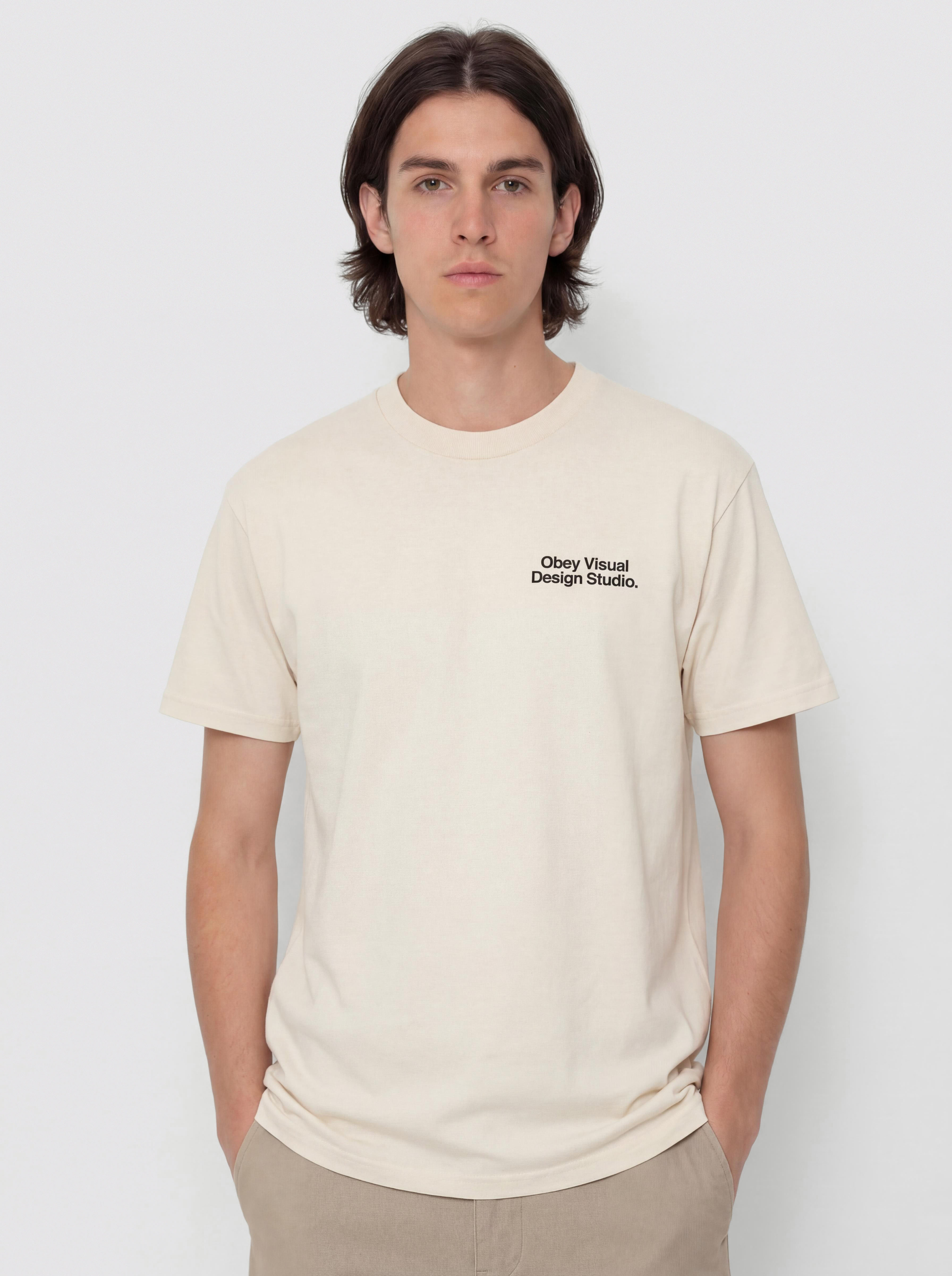 OBEY Visual Design Studio Póló (cream)