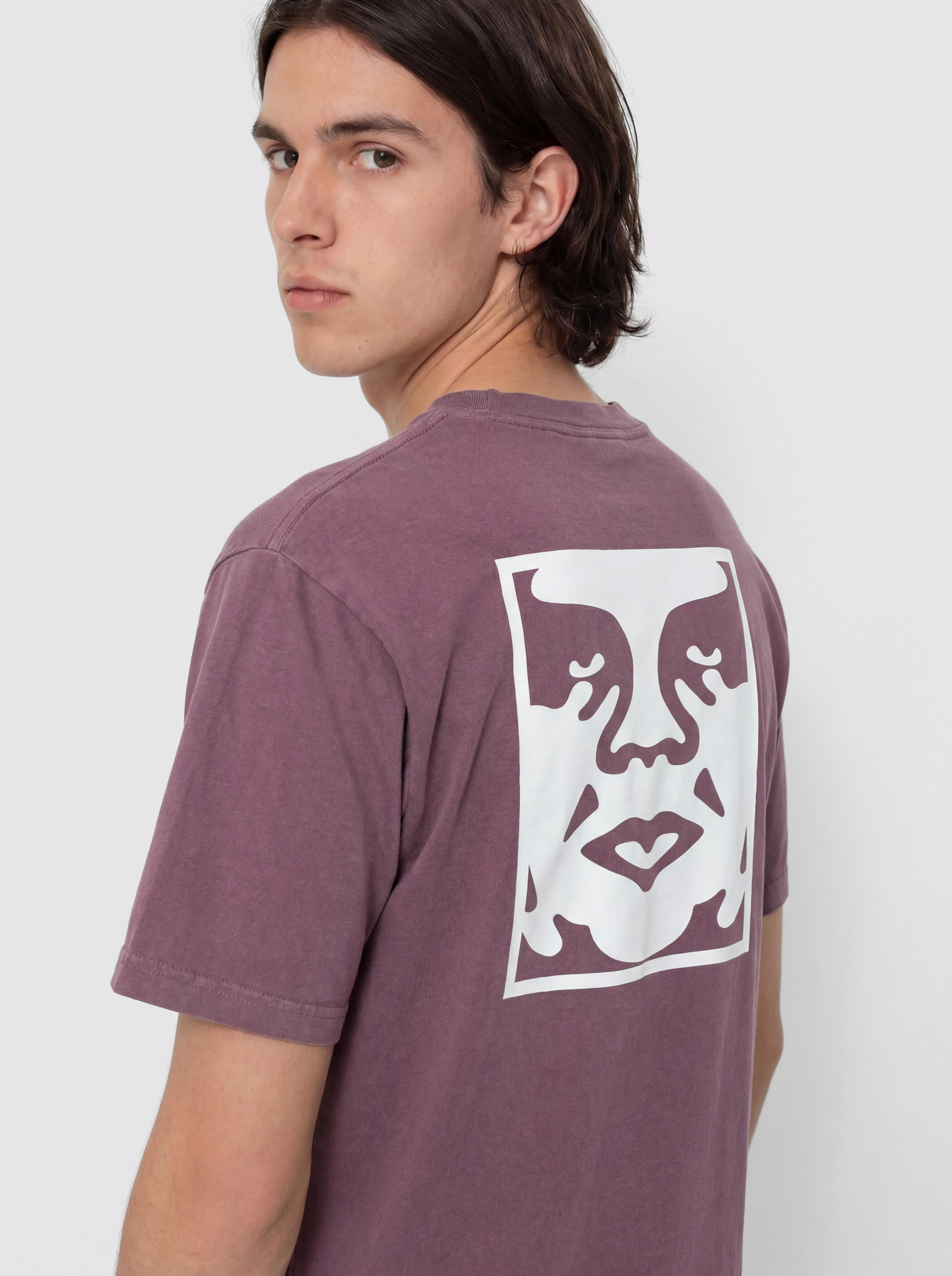 OBEY Obey Bold Icon Face Póló (pigment plum perfect)