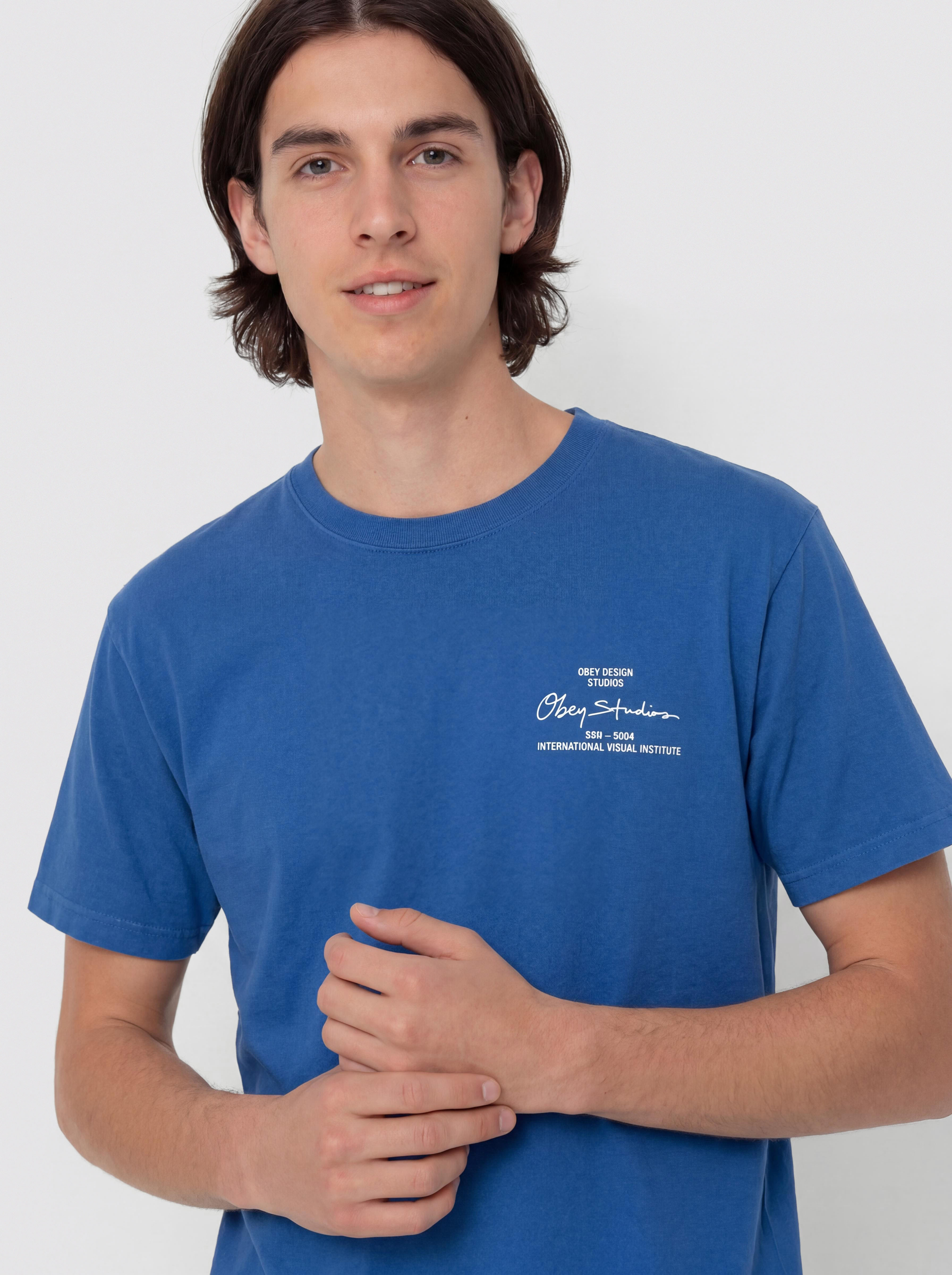 OBEY Institute Póló (pigment electric indigo)