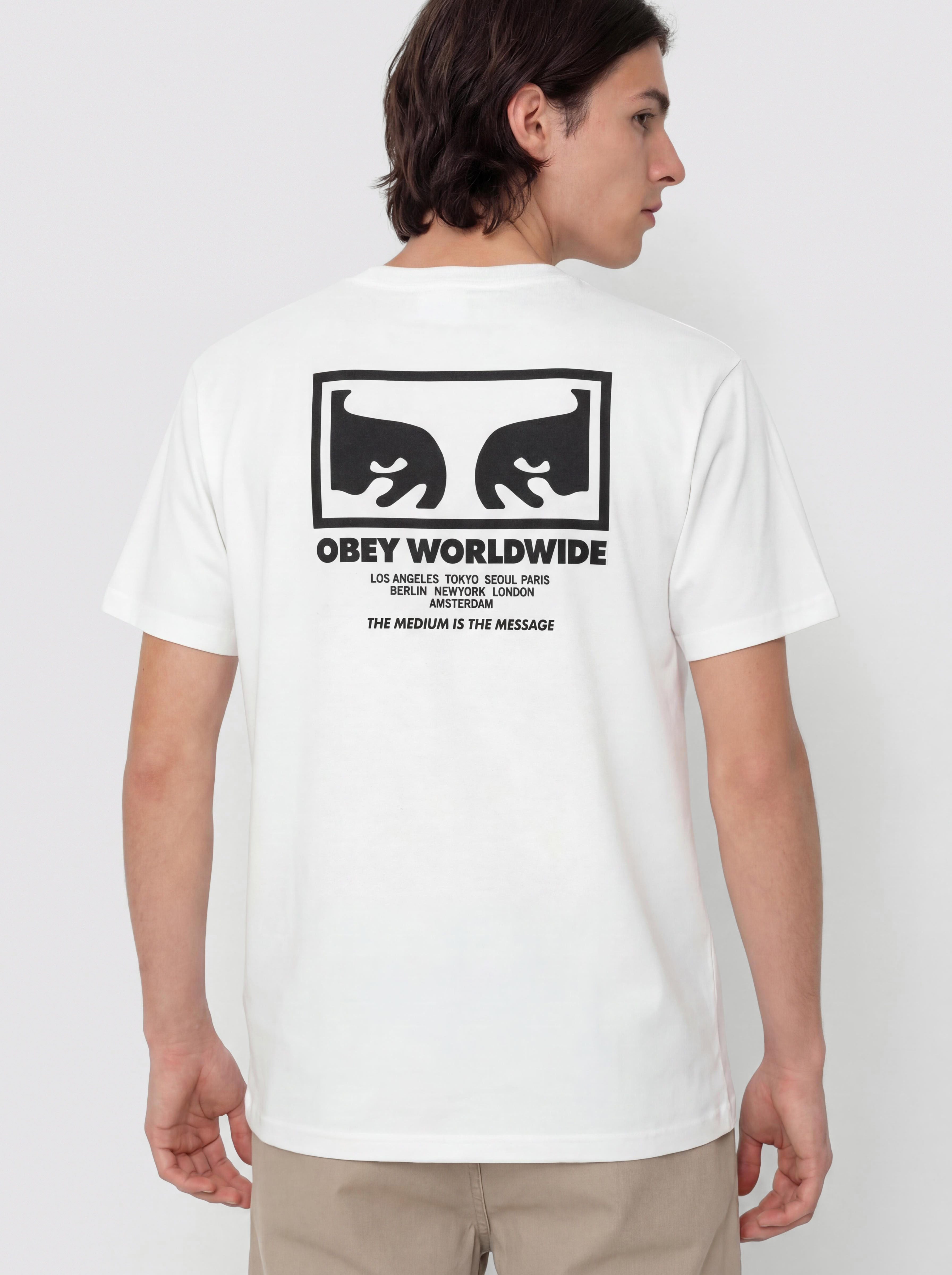 OBEY The Medium Is The Message Póló (white)
