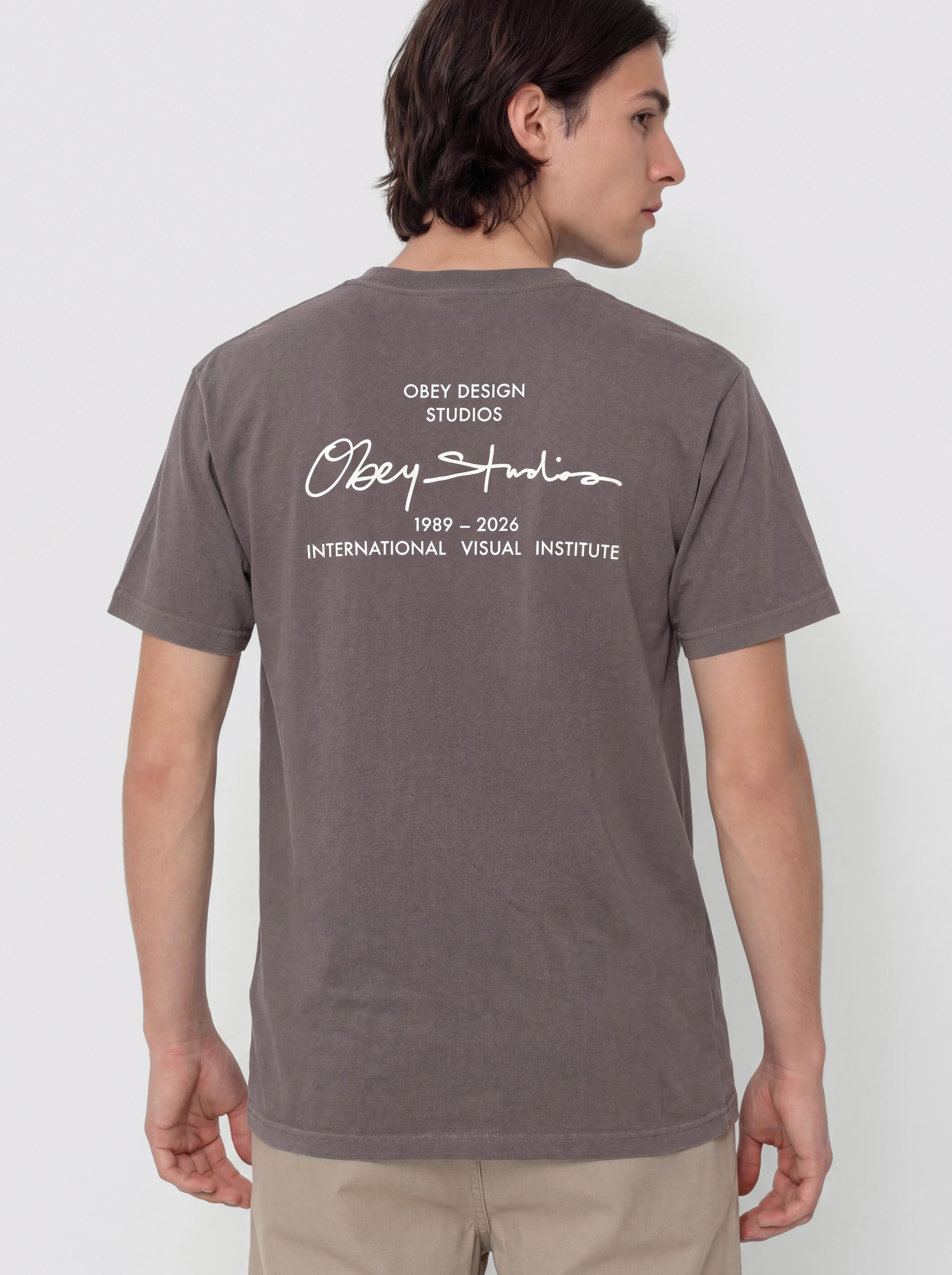 OBEY Institute Póló (pigment dusty black)