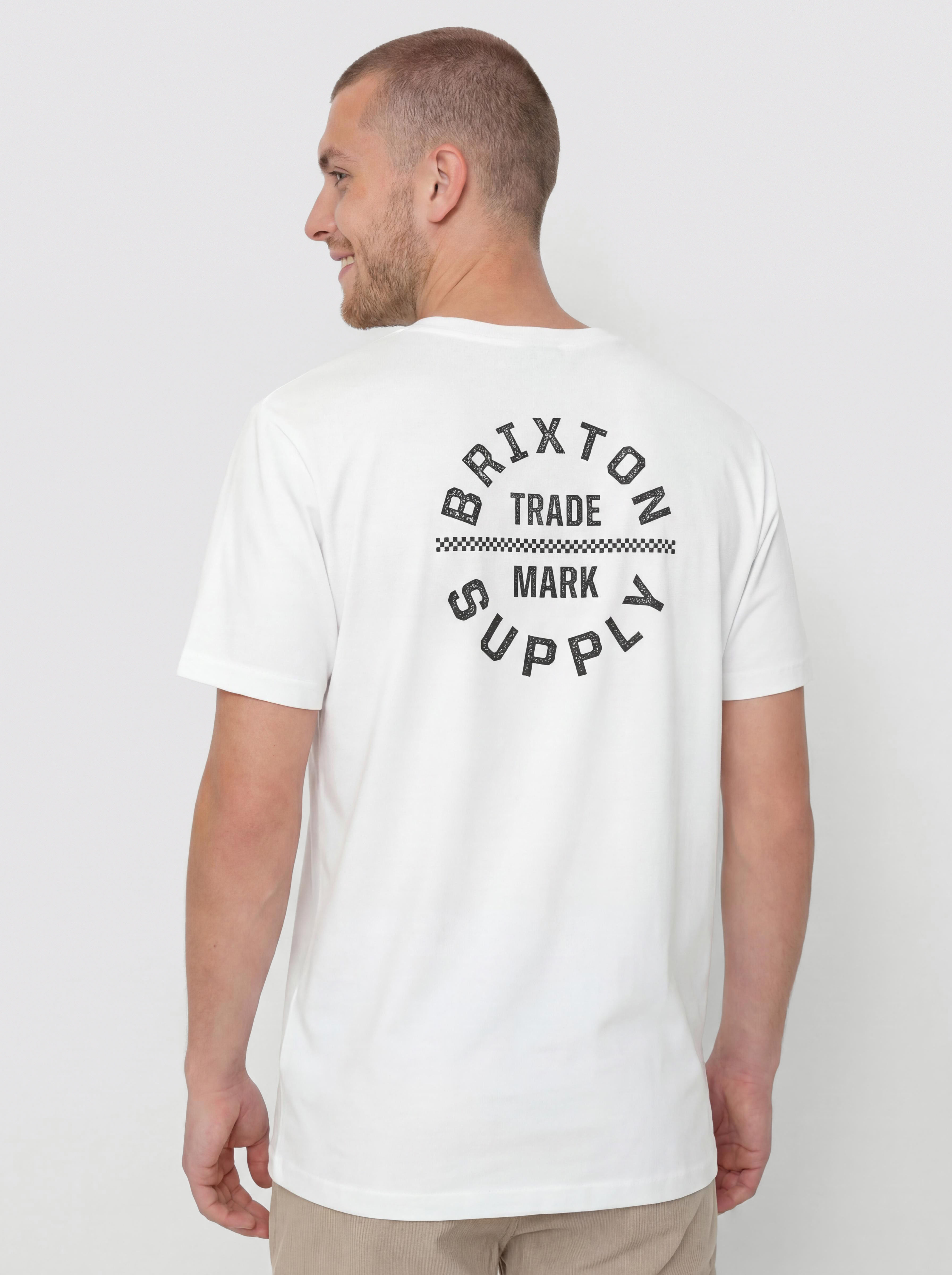 Brixton Oath V Std Póló (white/black/checkered)