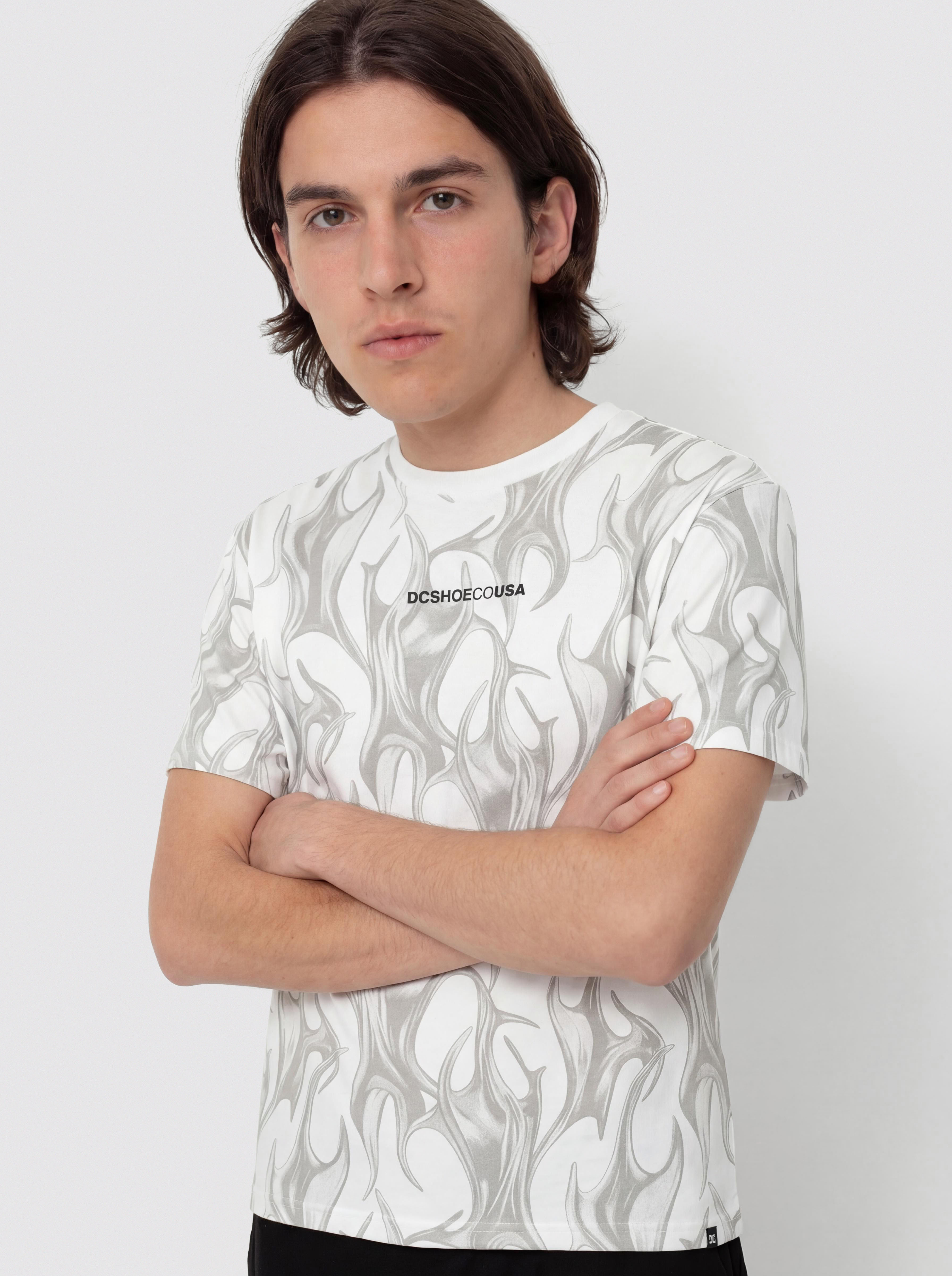 DC Liquid Fuego Póló (white)