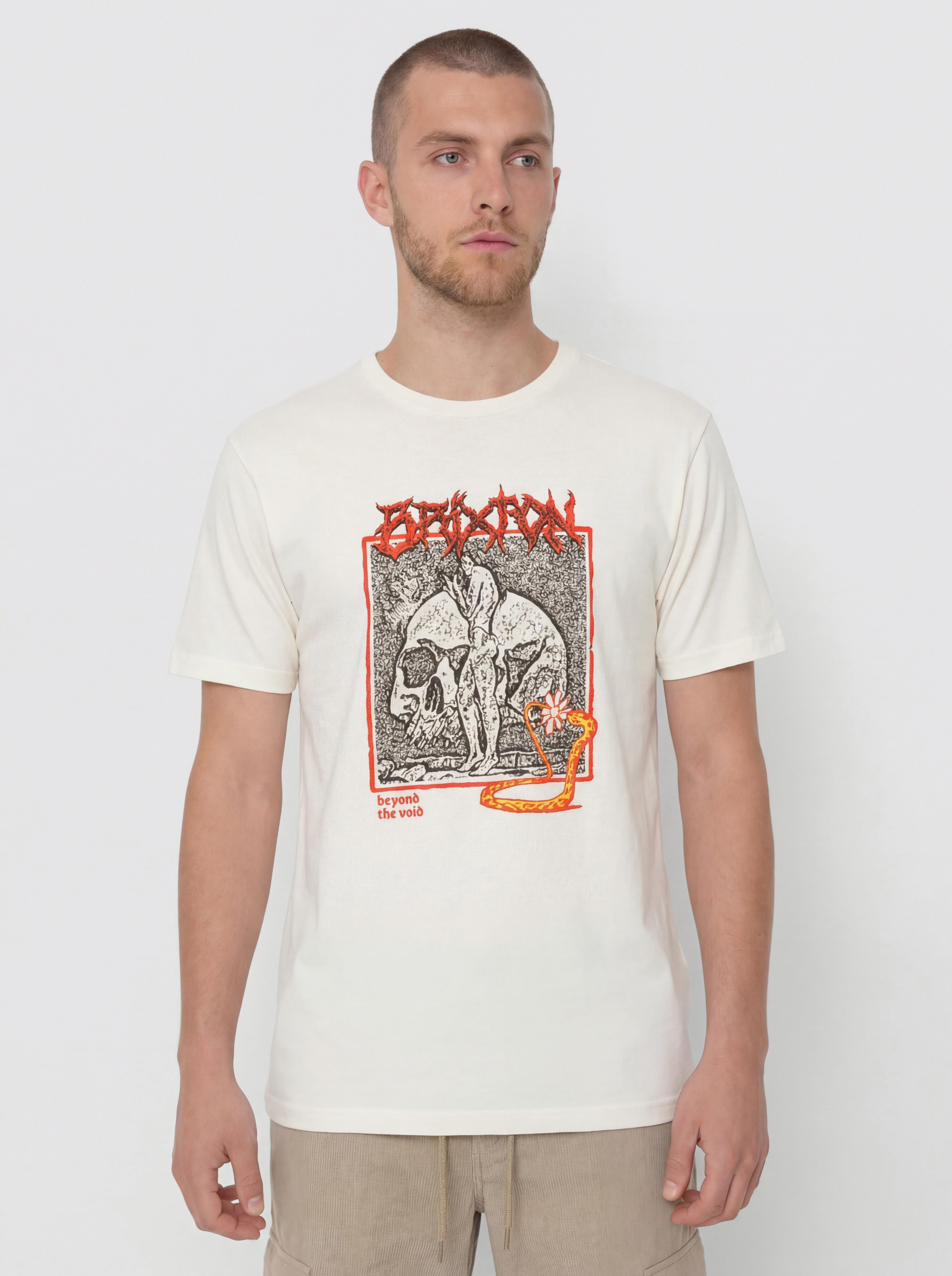 Póló Brixton Void Premium Stt (off white worn wash)