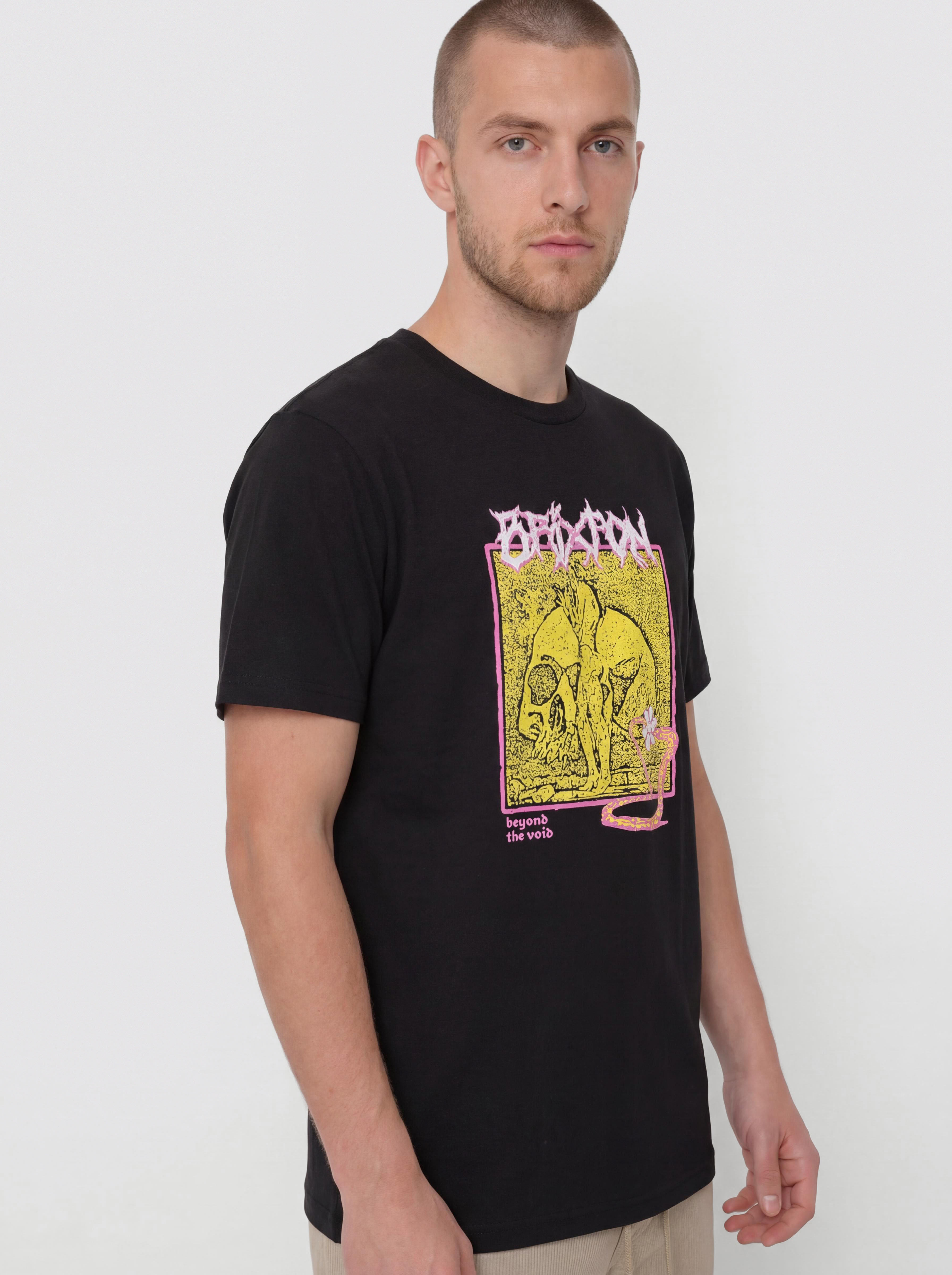 Brixton Void Premium Stt Póló (black worn wash)