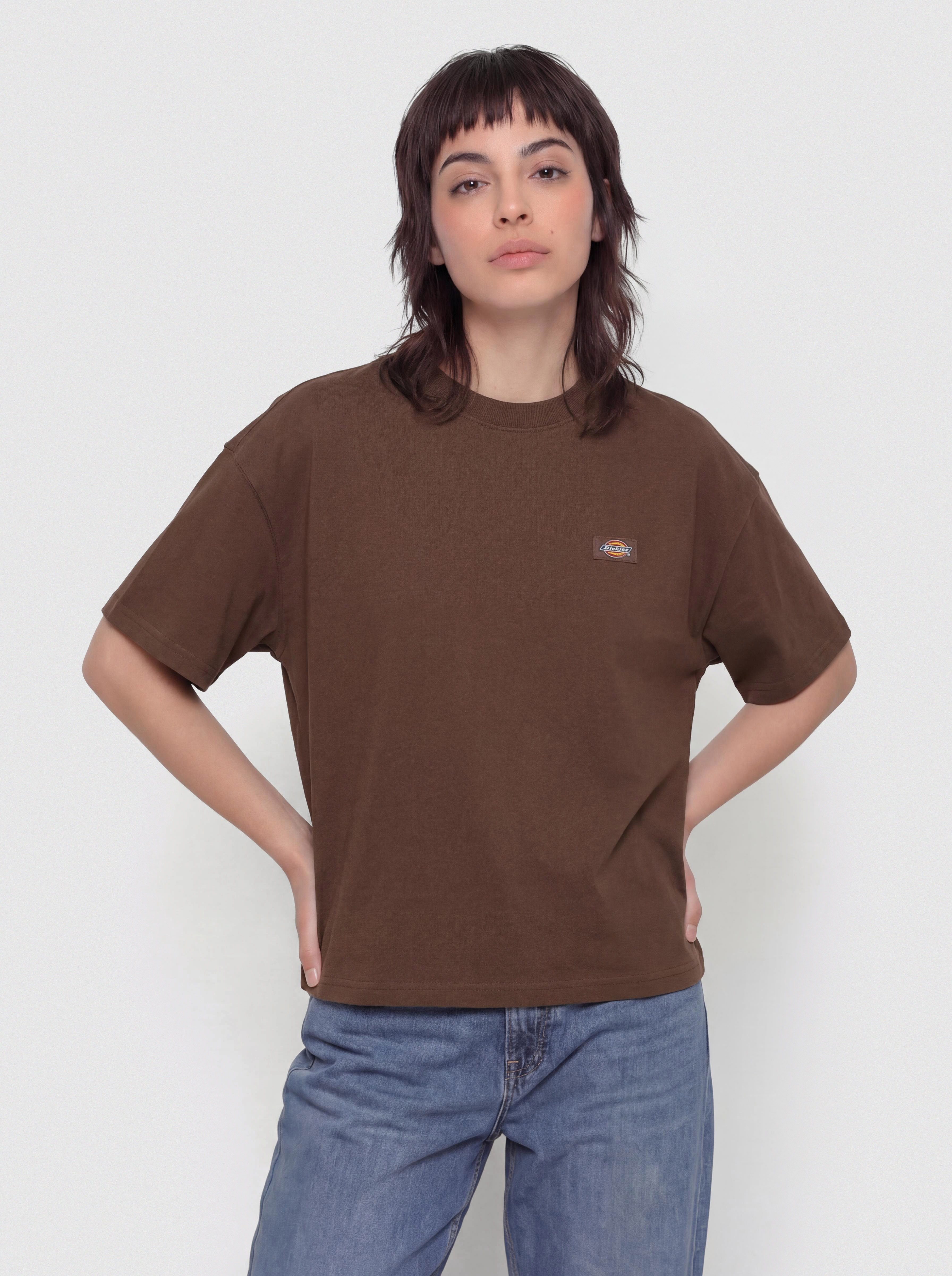 Póló Dickies Oakport Boxy Wmn (timber brown)