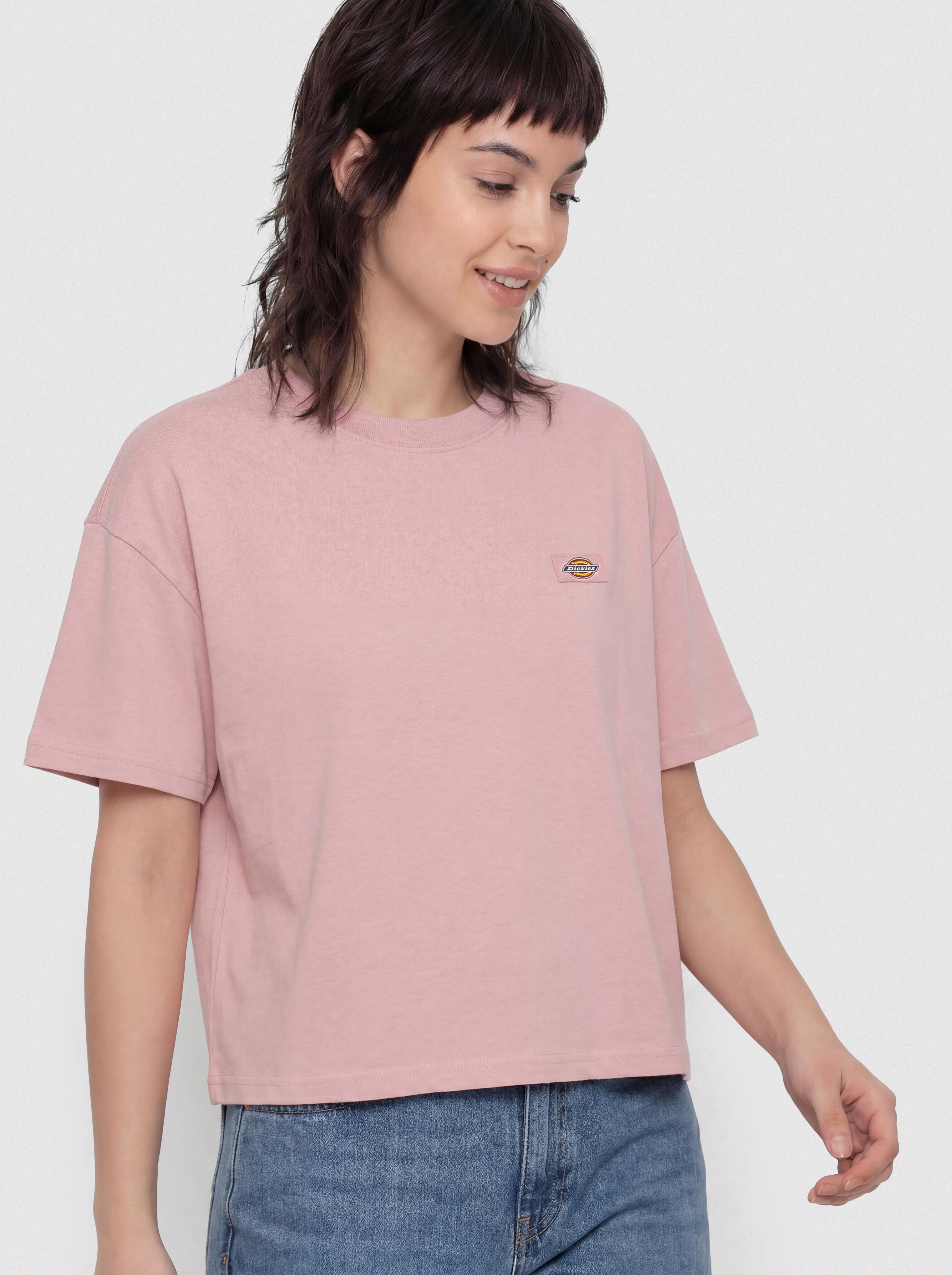 Póló Dickies Oakport Boxy Wmn (bridal rose)