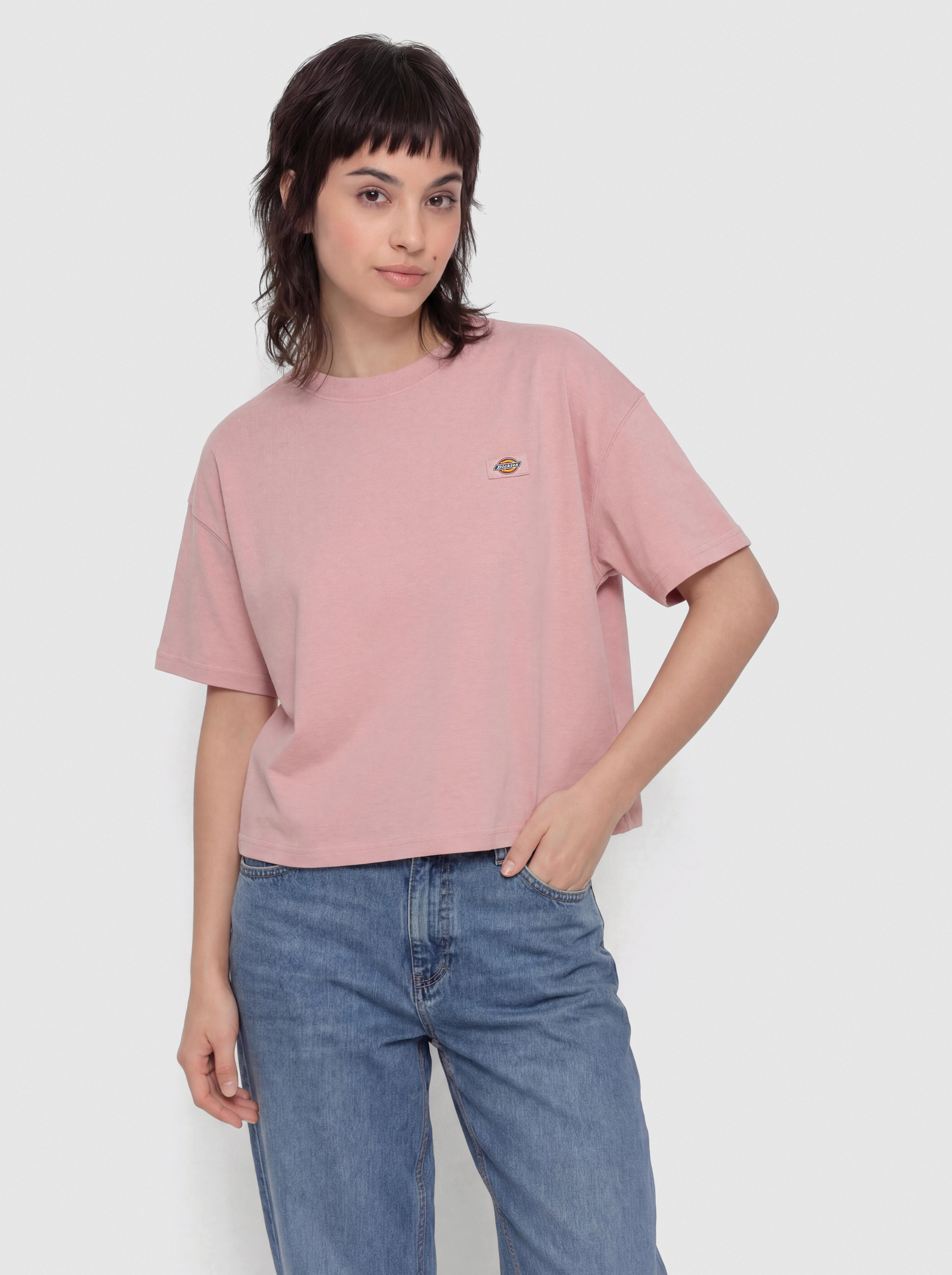Póló Dickies Oakport Boxy Wmn (bridal rose)