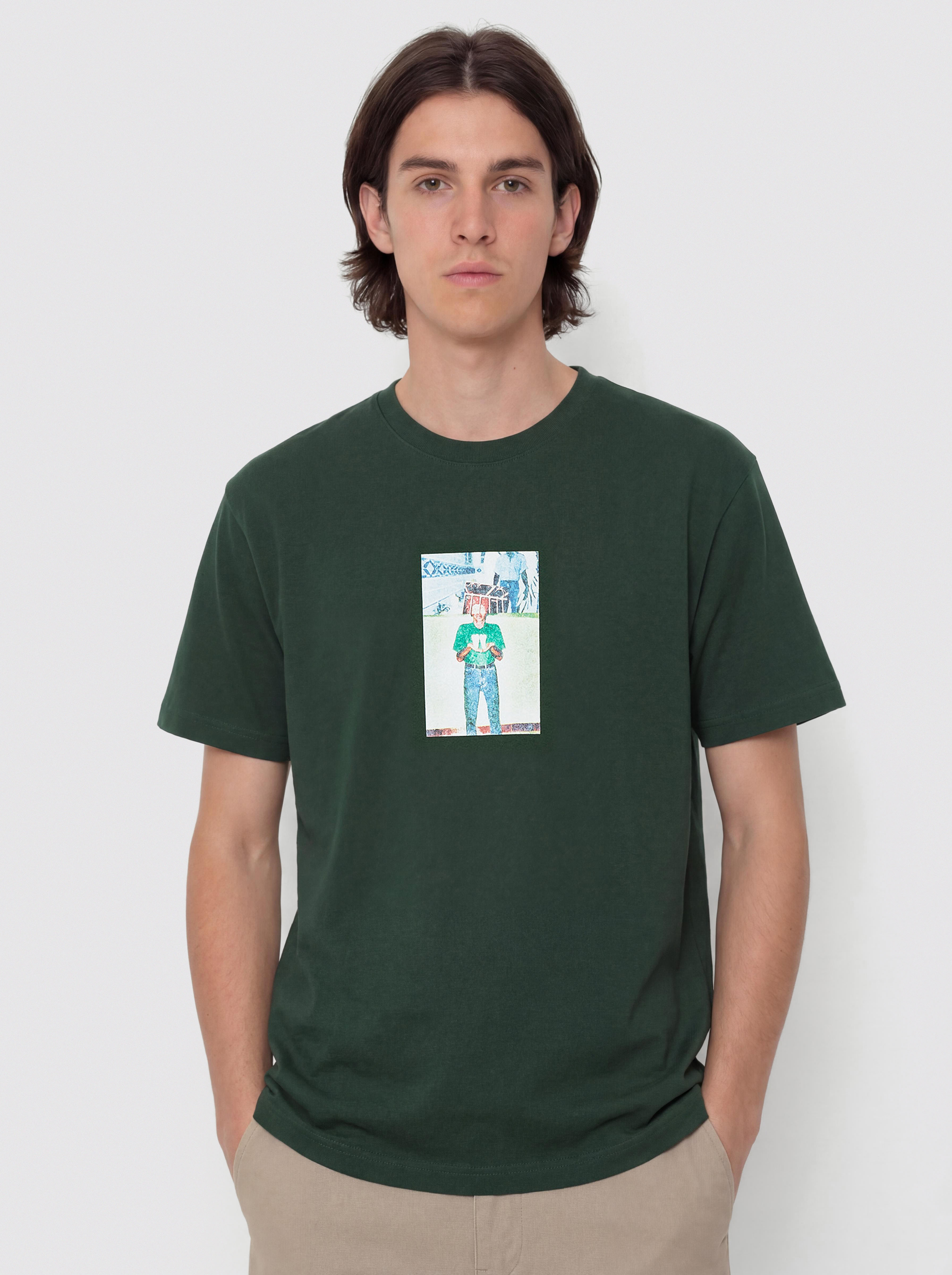 Polar Skate Jeans Teeth Póló (dark green)