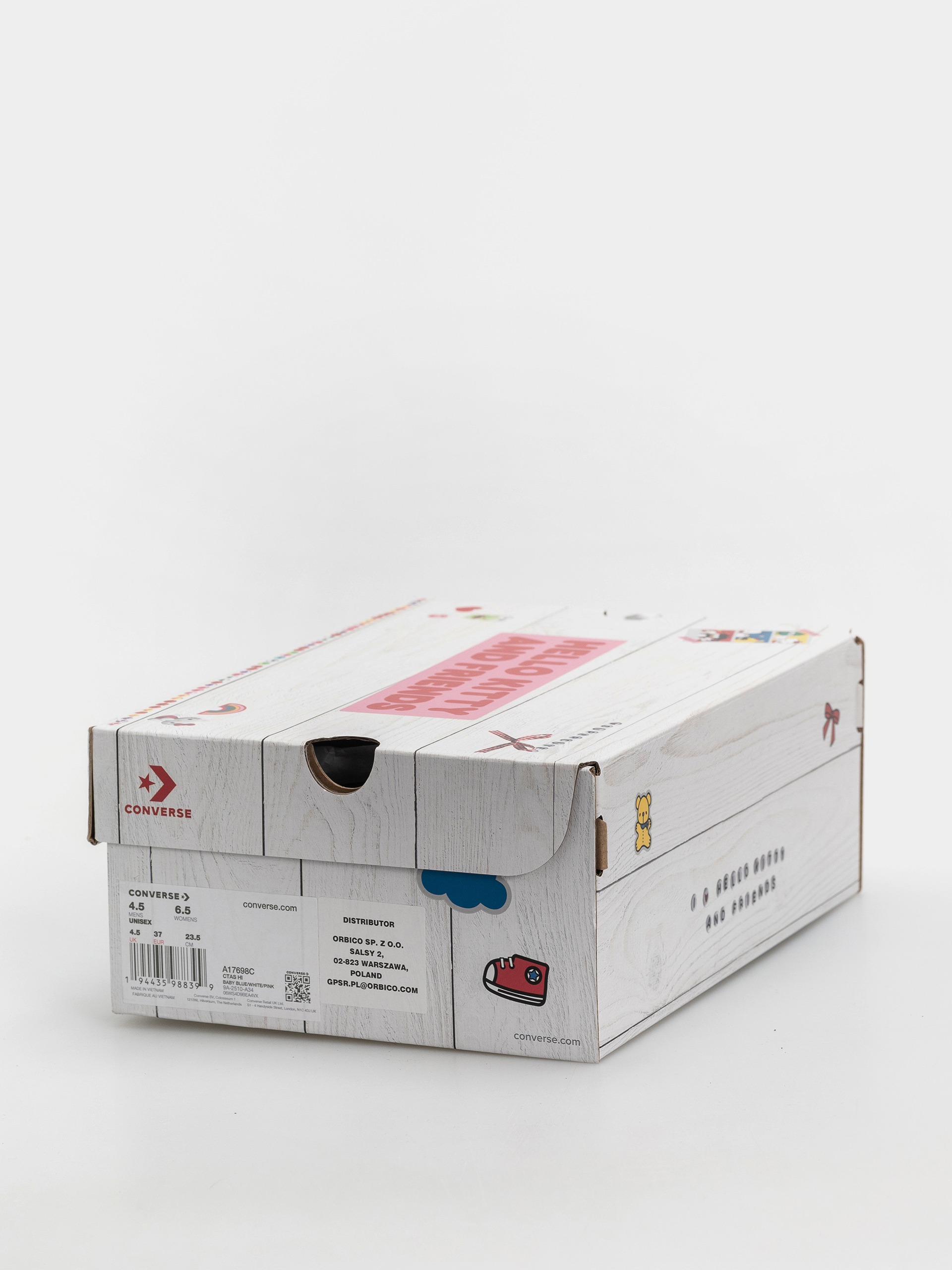 Converse Chuck Taylor All Star Hi Tornacipők (baby blue/white/pink)