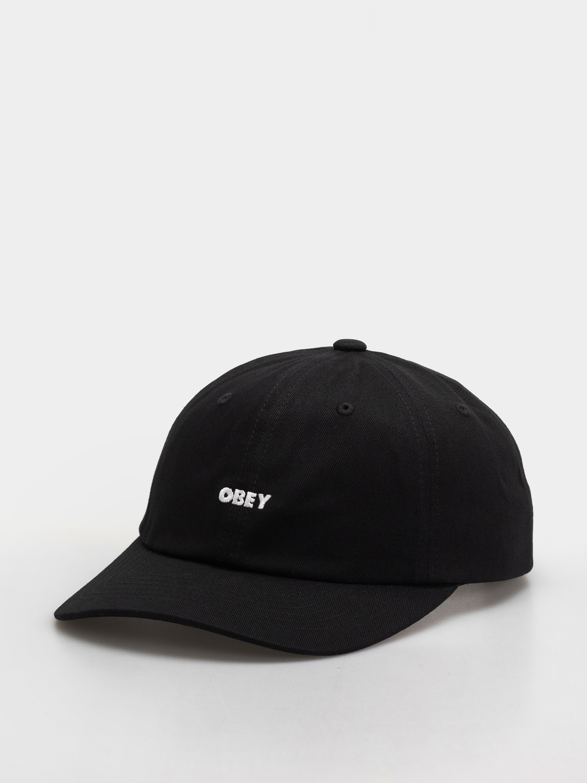 OBEY Bold Curve 6 Panel Baseball sapka (black)
