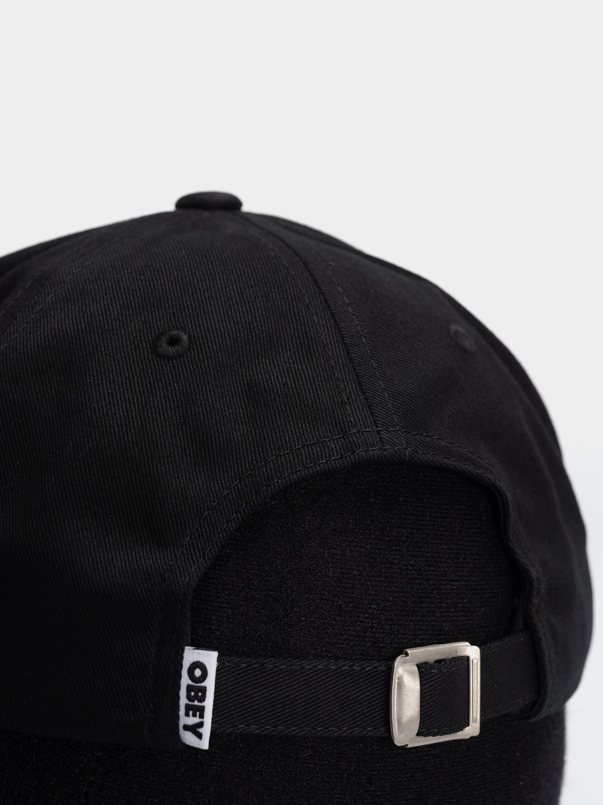 OBEY Bold Curve 6 Panel Baseball sapka (black)