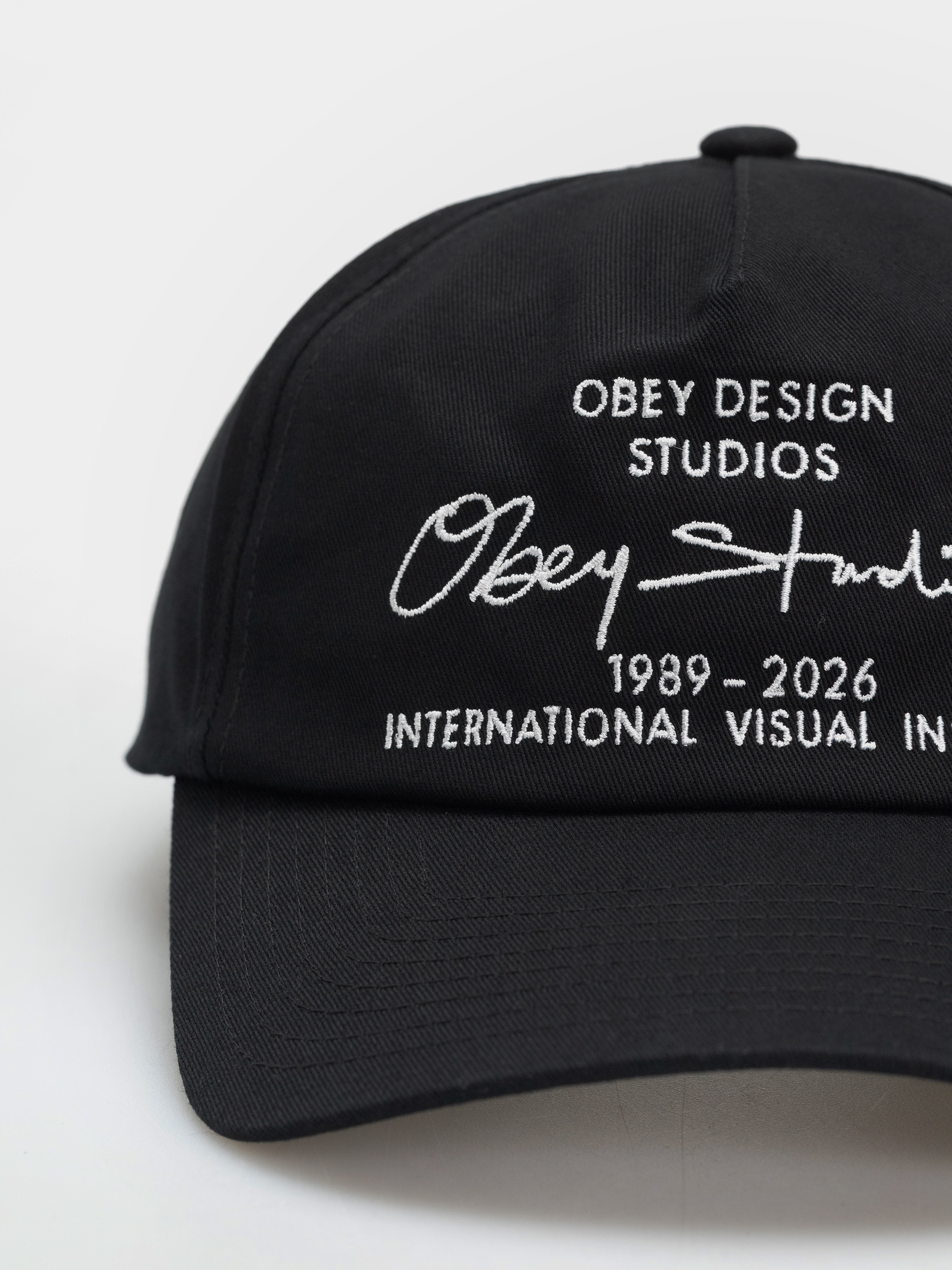 OBEY Design Studios 5 Panel Baseball sapka (black)