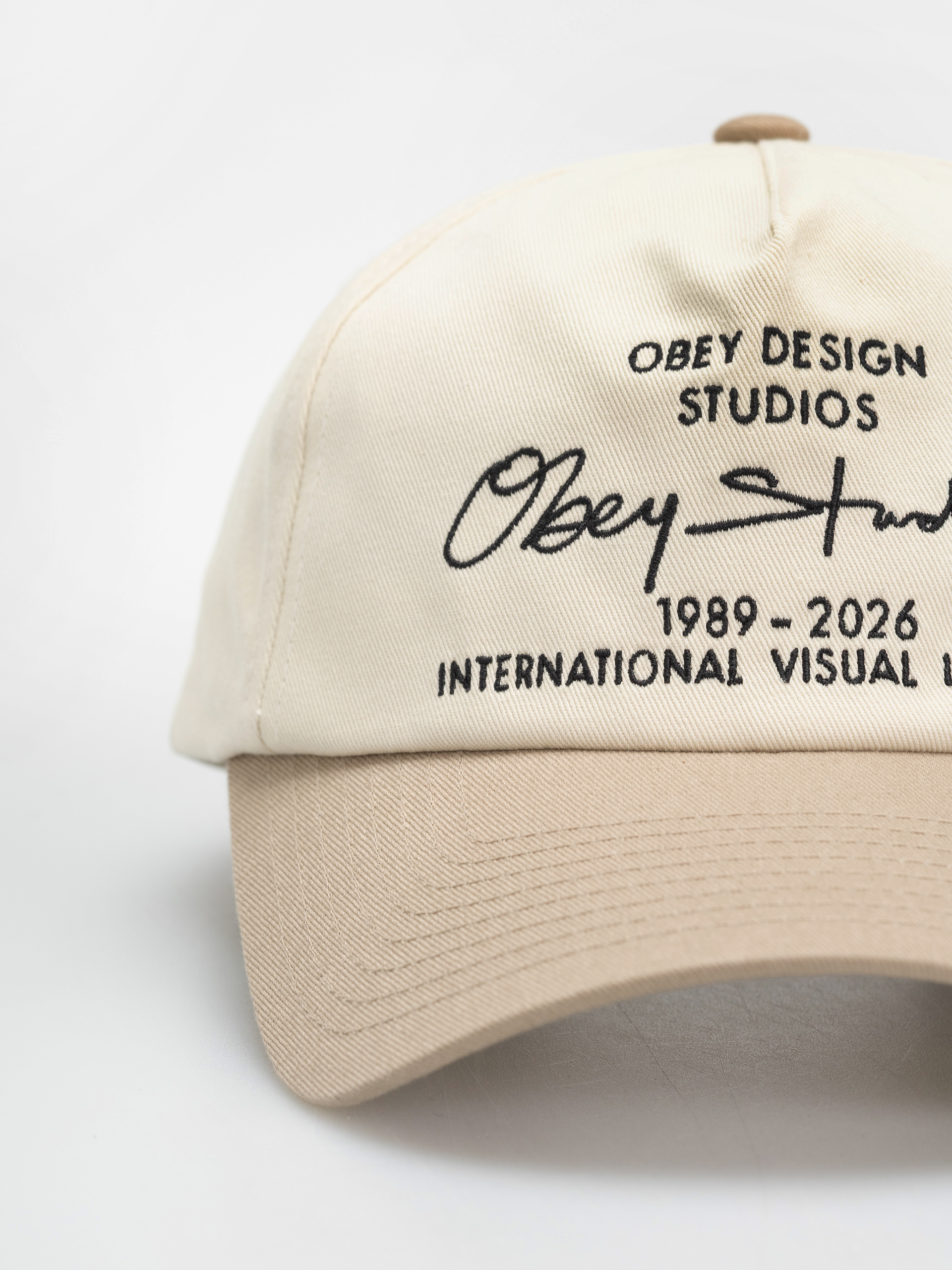 OBEY Design Studios 5 Panel Baseball sapka (pale khaki multi)