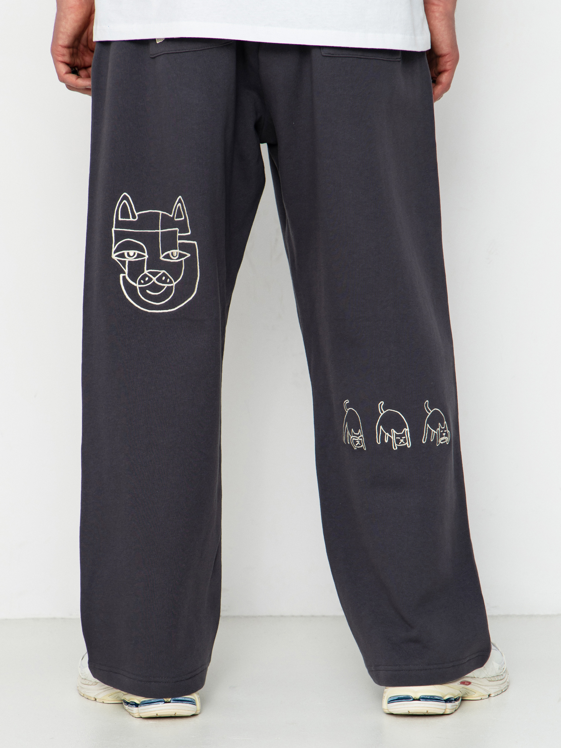 RipNDip Blonded Straight Leg Kisnadrág (charcoal)