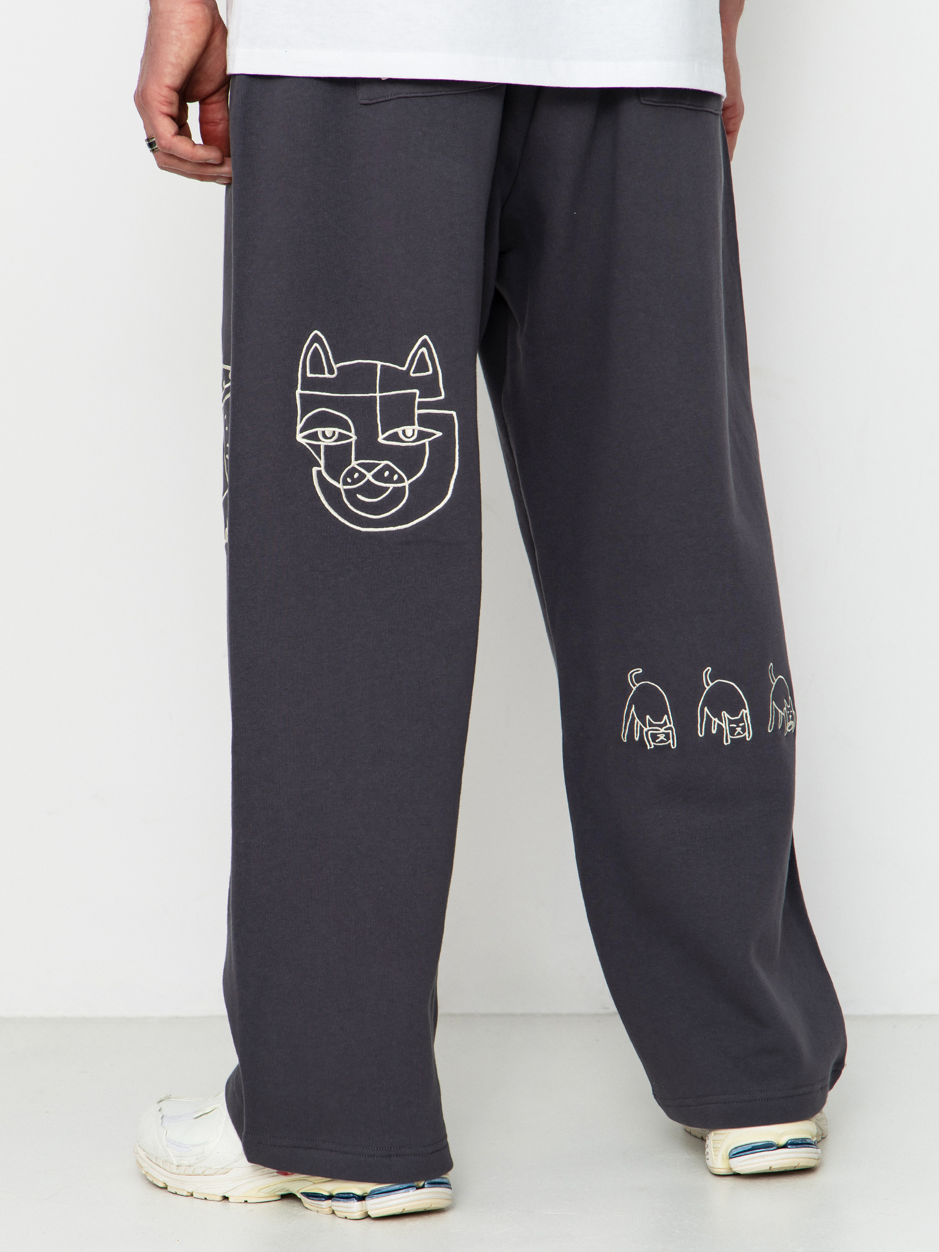 RipNDip Blonded Straight Leg Kisnadrág (charcoal)