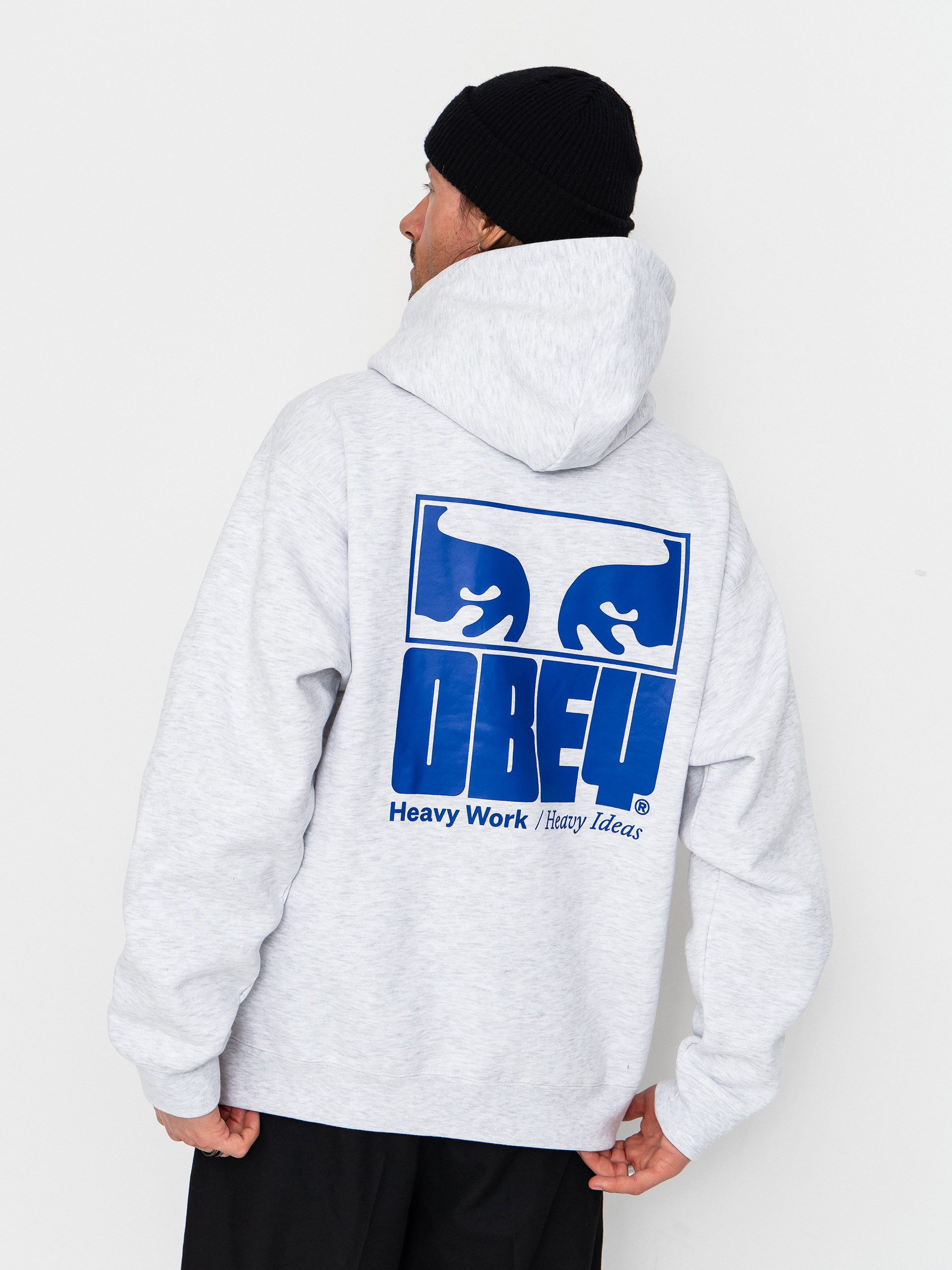 OBEY Heavy Ideas HD Kapucnis pulu00f3ver (ash grey)