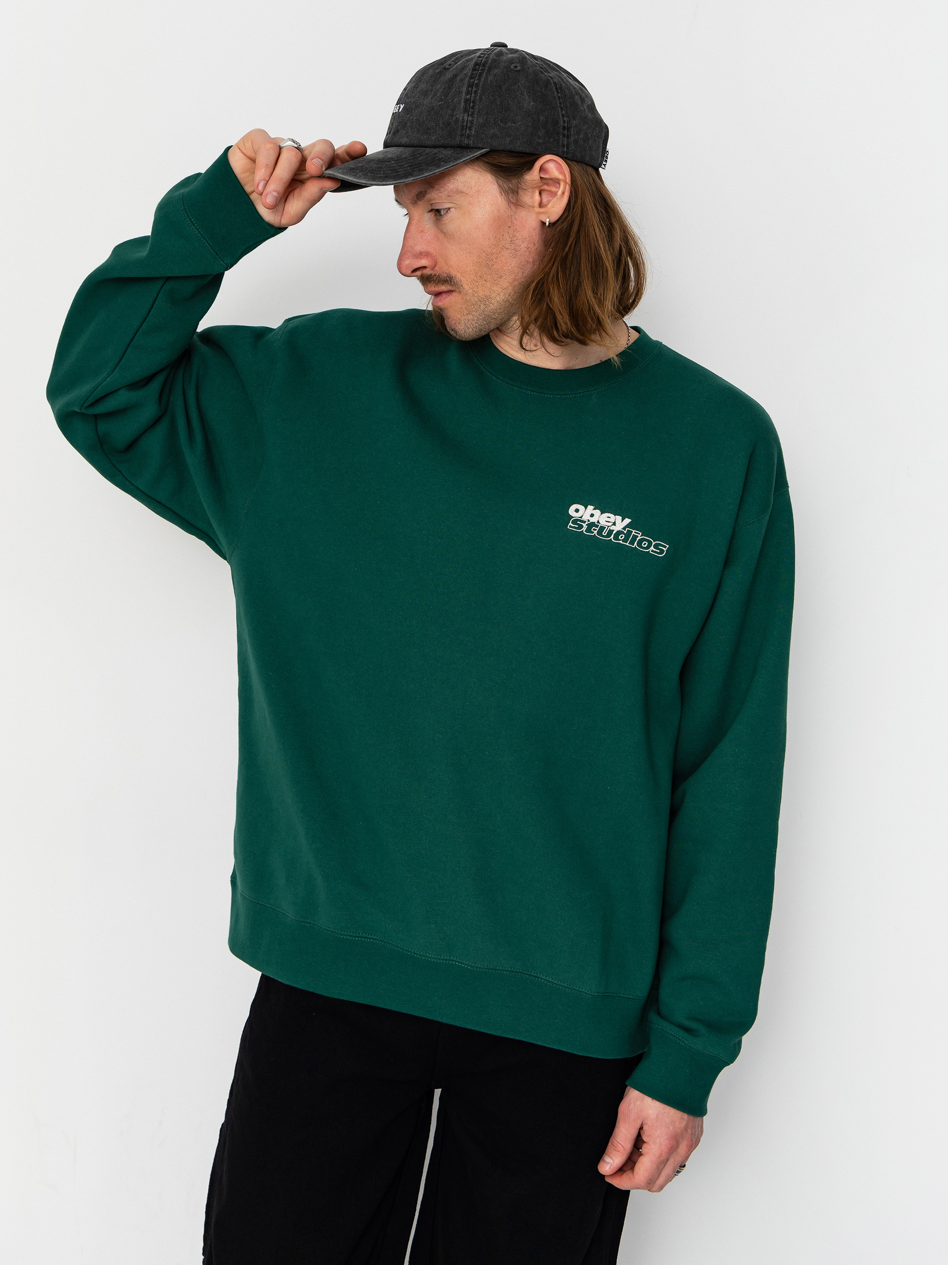 OBEY Tonic Pulóver (rain forest)