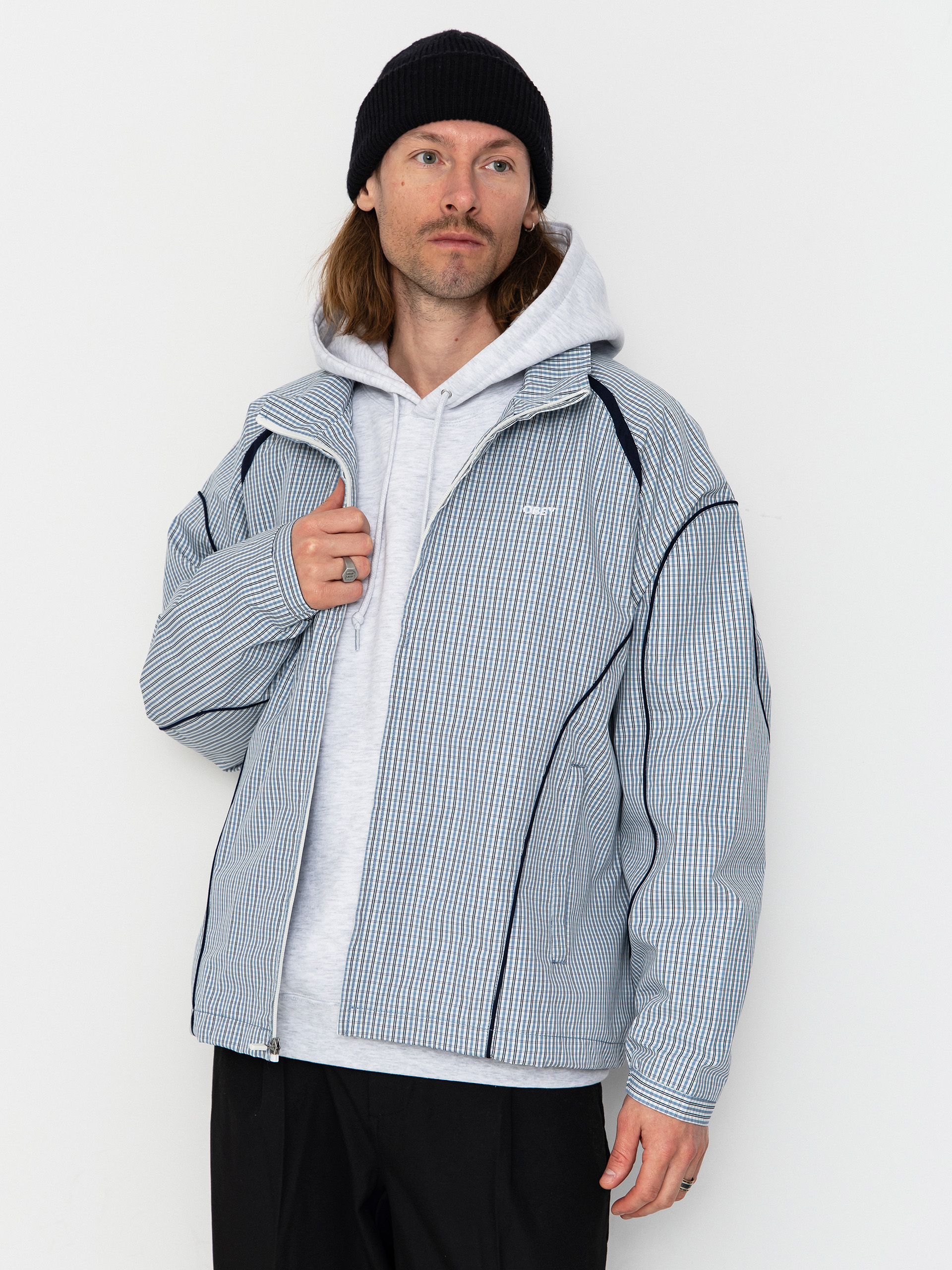 OBEY Practice Windbreaker Dzseki (plaid multi)
