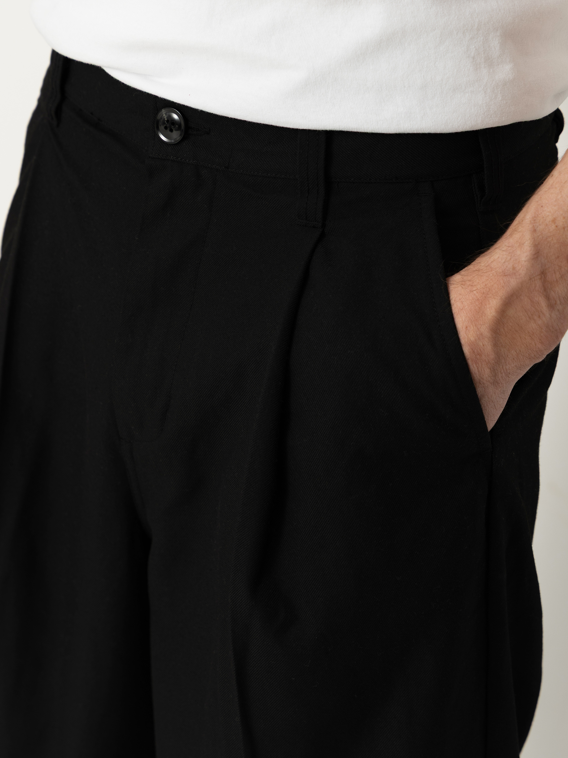 OBEY Dean Pleated Kisnadrág (black)