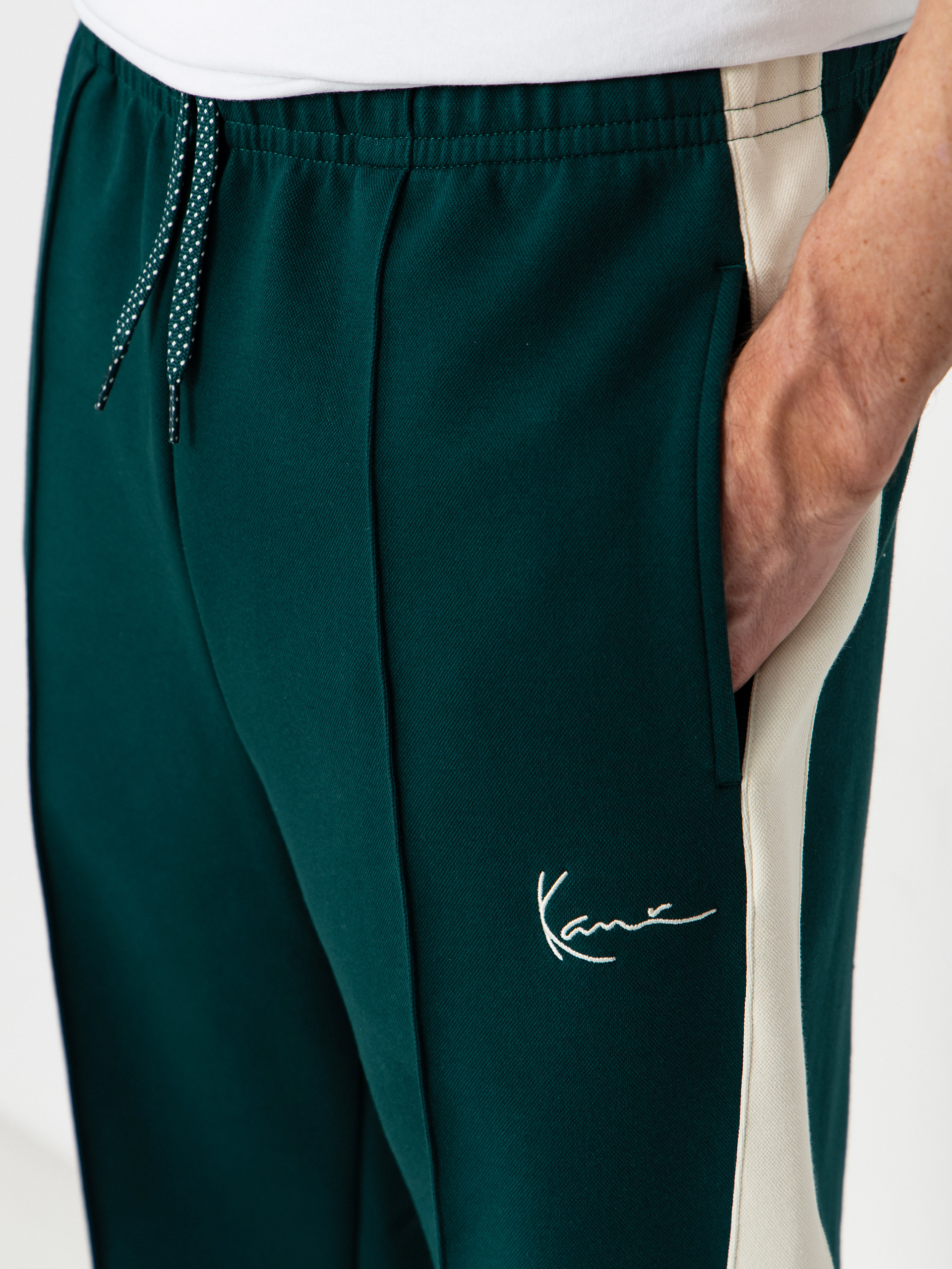 Karl Kani Signature Sidestripe Pique Kisnadrág (green)