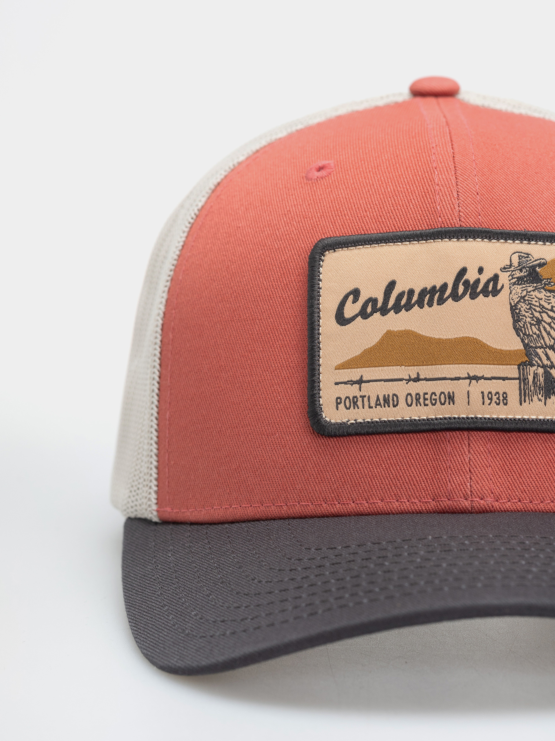 Columbia Mesh Snap Back Baseball sapka (washed red/shark/dark stone/iron)