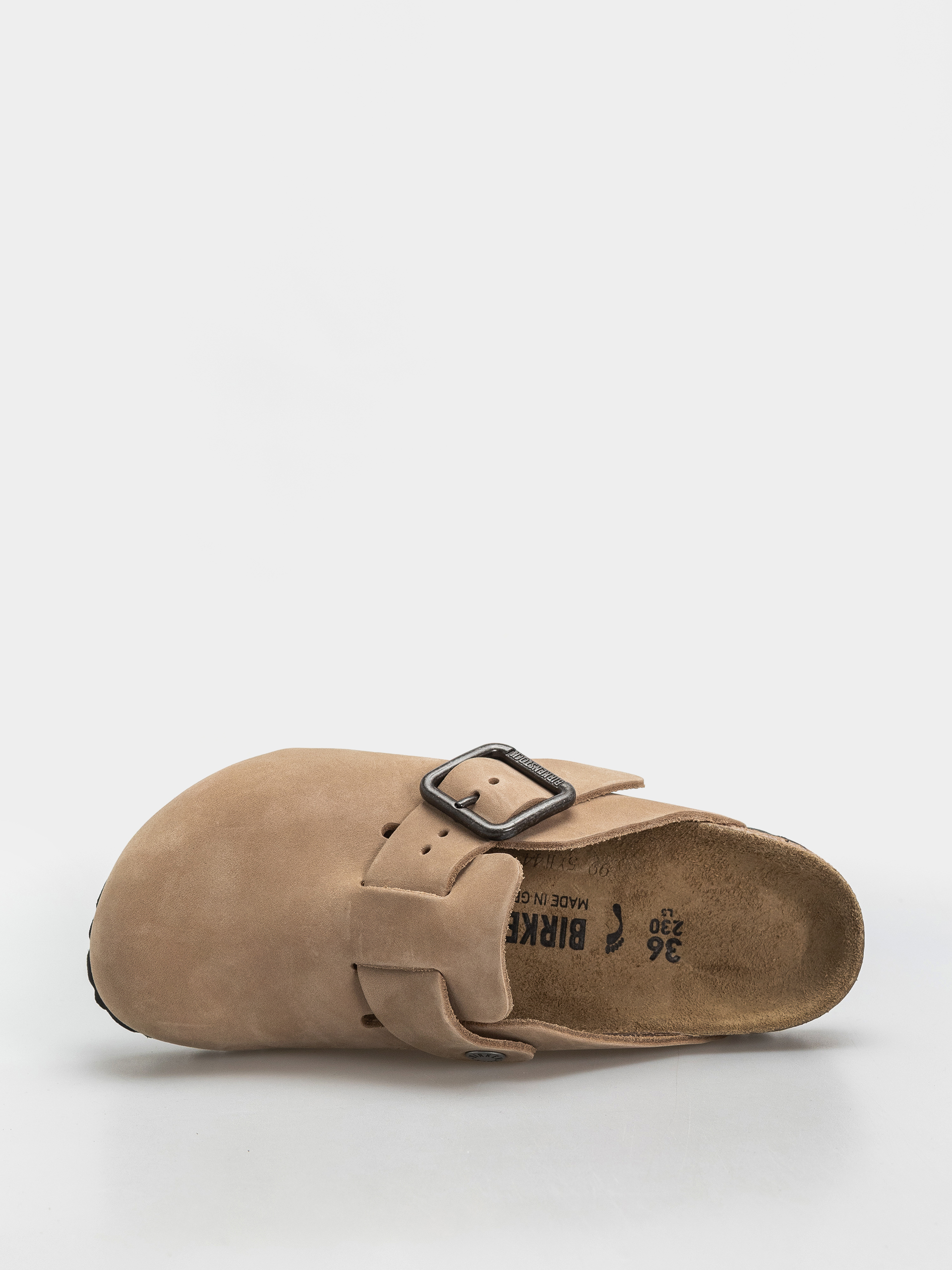 Flip-flop papucsok Birkenstock Boston Wire Buckle Nubuck Leather Narrow (sandcastle)