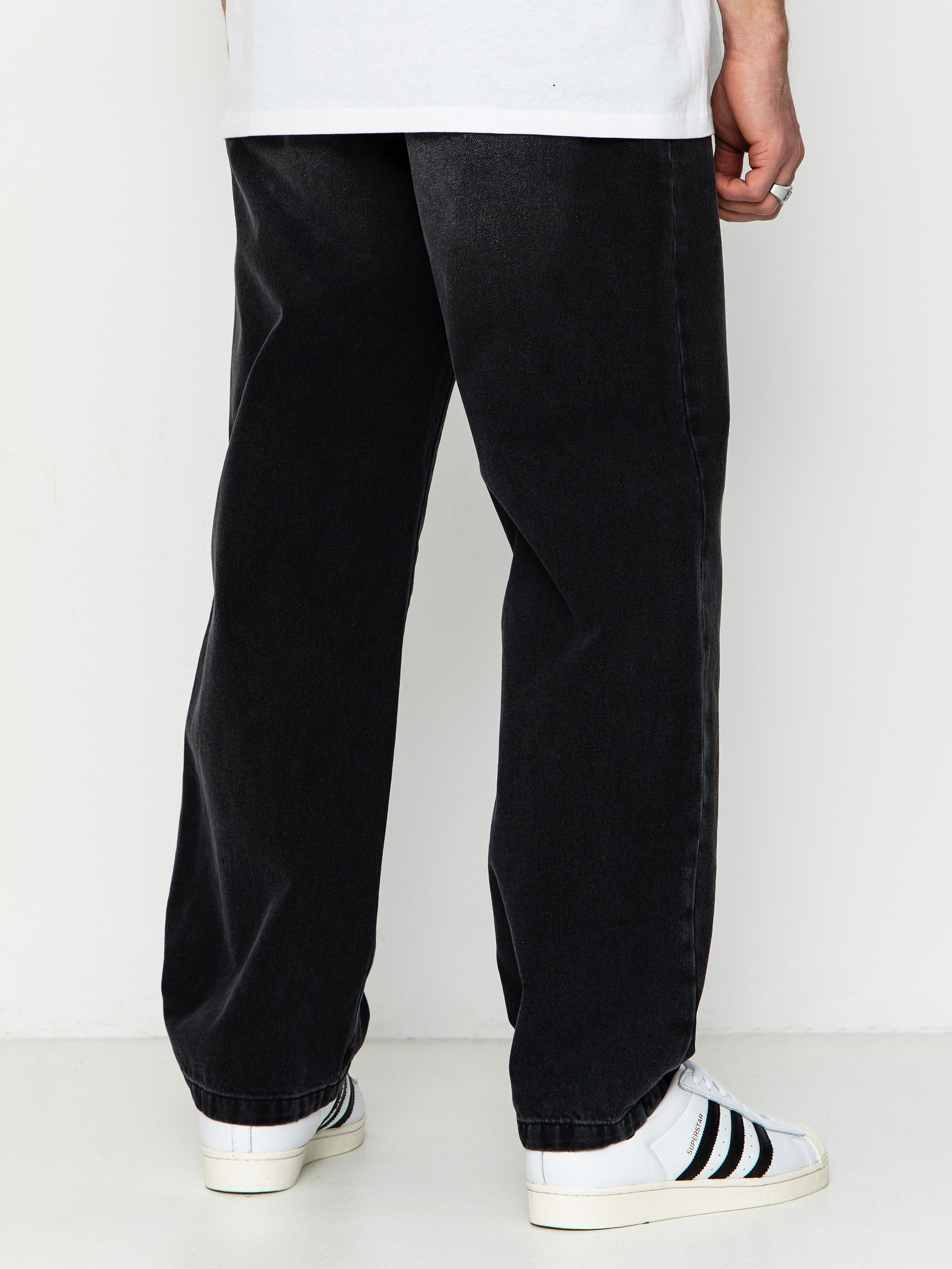 Kisnadrág Carhartt WIP Landon (black worn bleached)