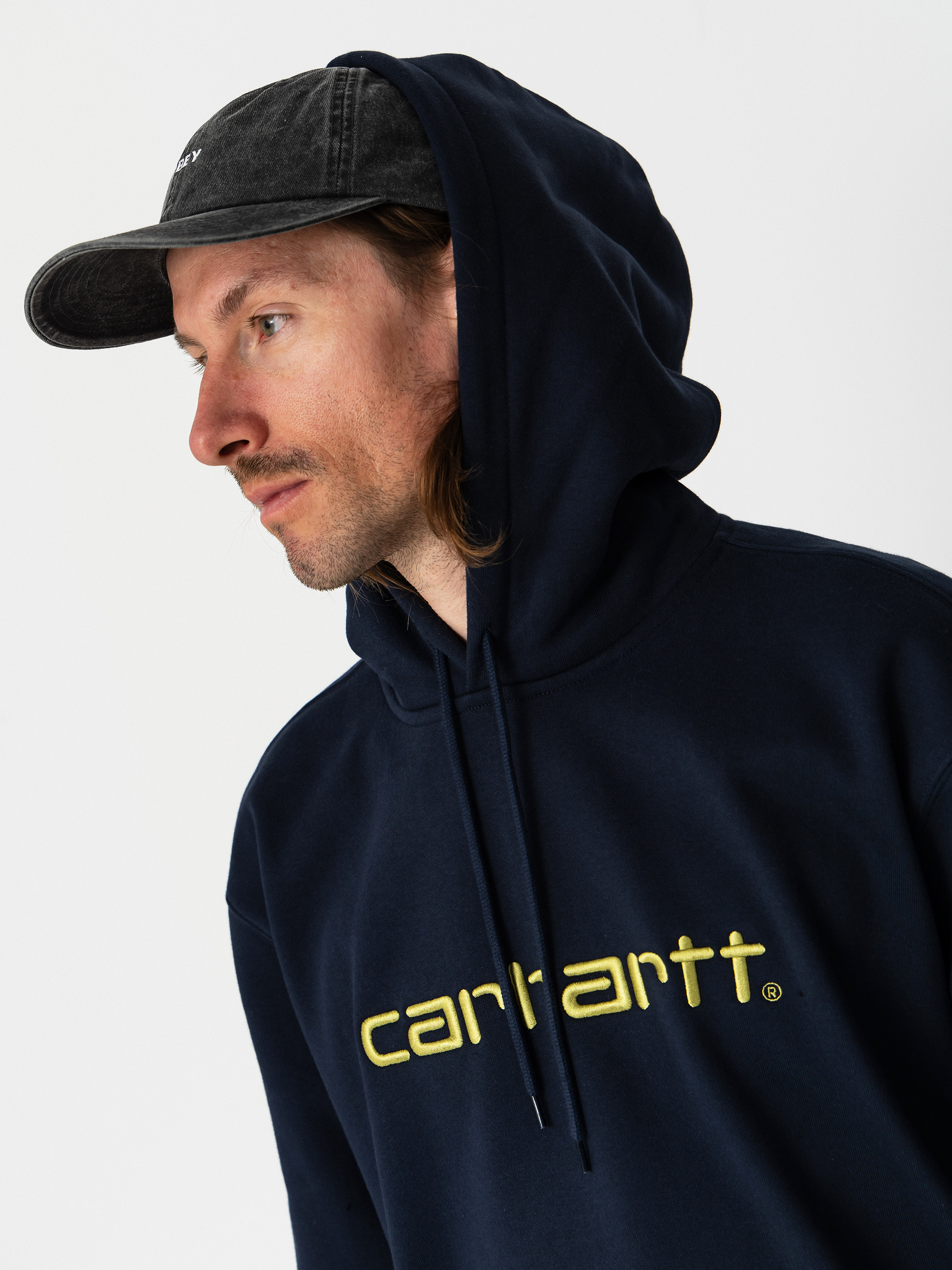 Kapucnis pulóver Carhartt WIP Carhartt HD (deep night/gentle green)