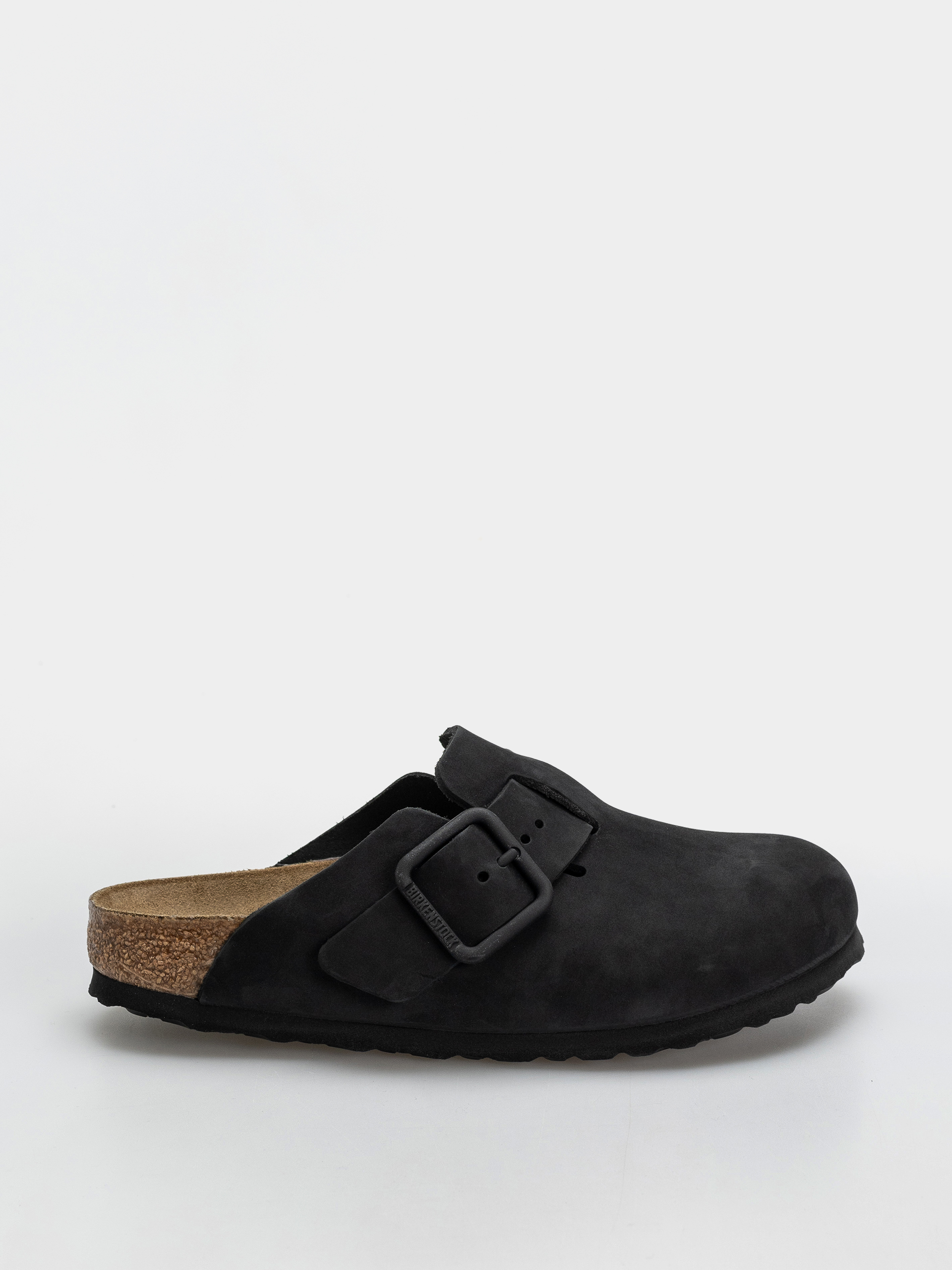 Flip-flop papucsok Birkenstock Boston Wire Buckle Nubuck Leather Narrow (black)