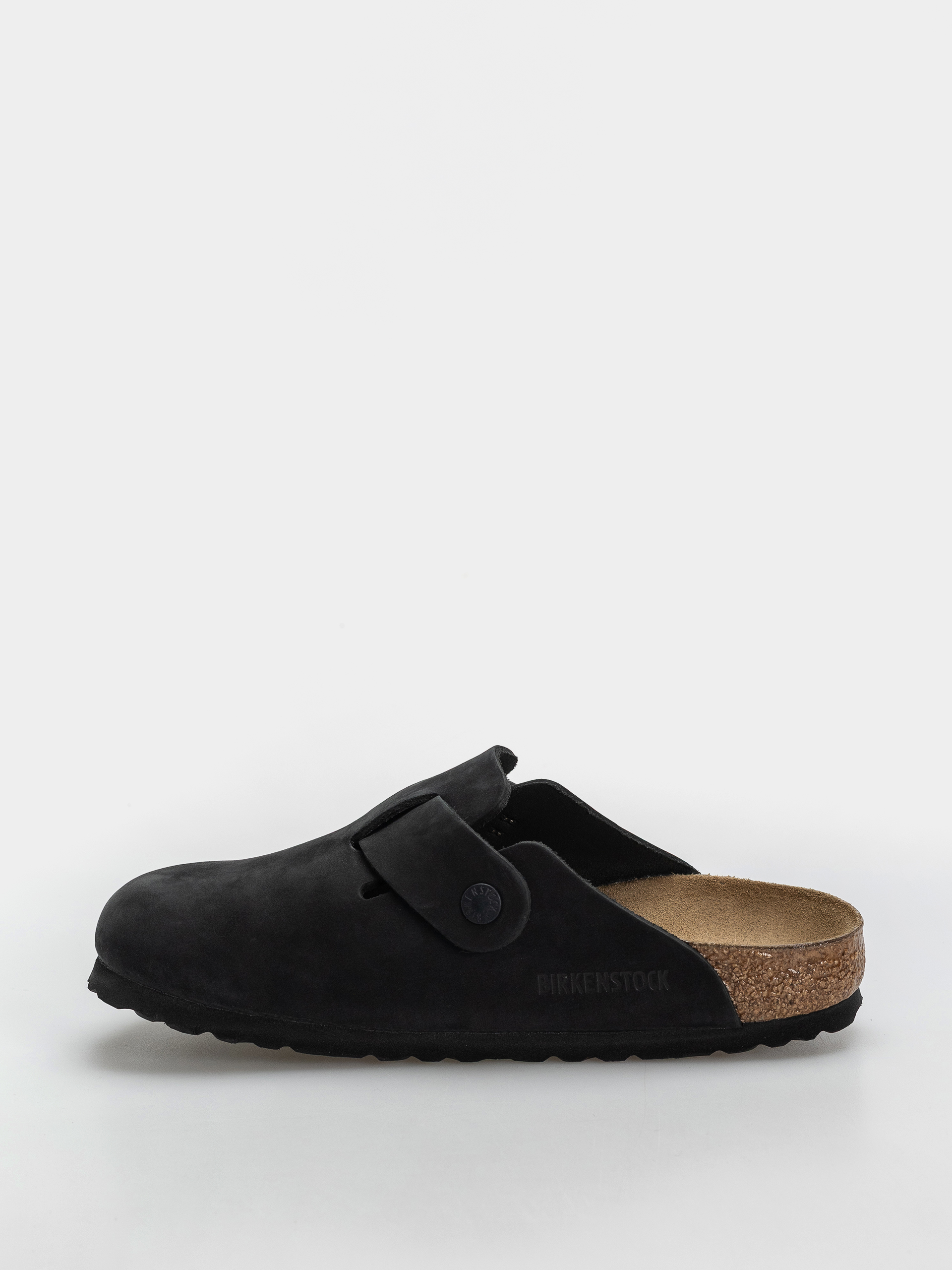 Flip-flop papucsok Birkenstock Boston Wire Buckle Nubuck Leather Narrow (black)