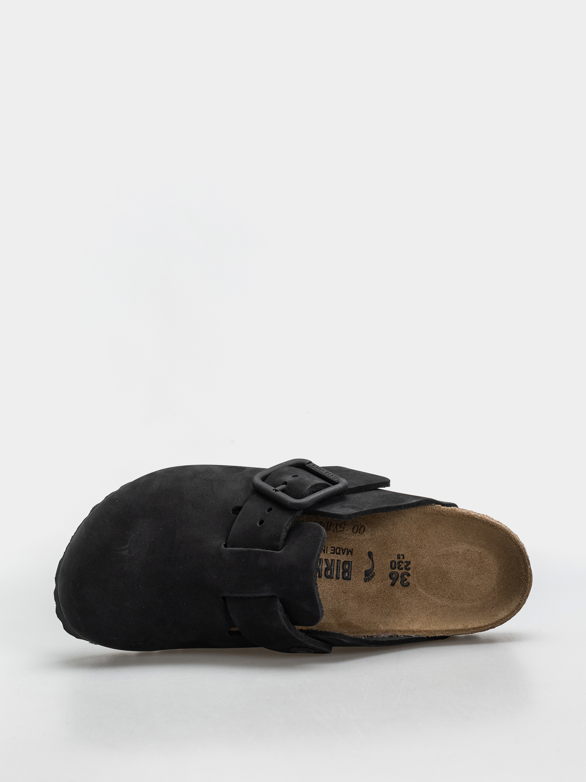 Flip-flop papucsok Birkenstock Boston Wire Buckle Nubuck Leather Narrow (black)