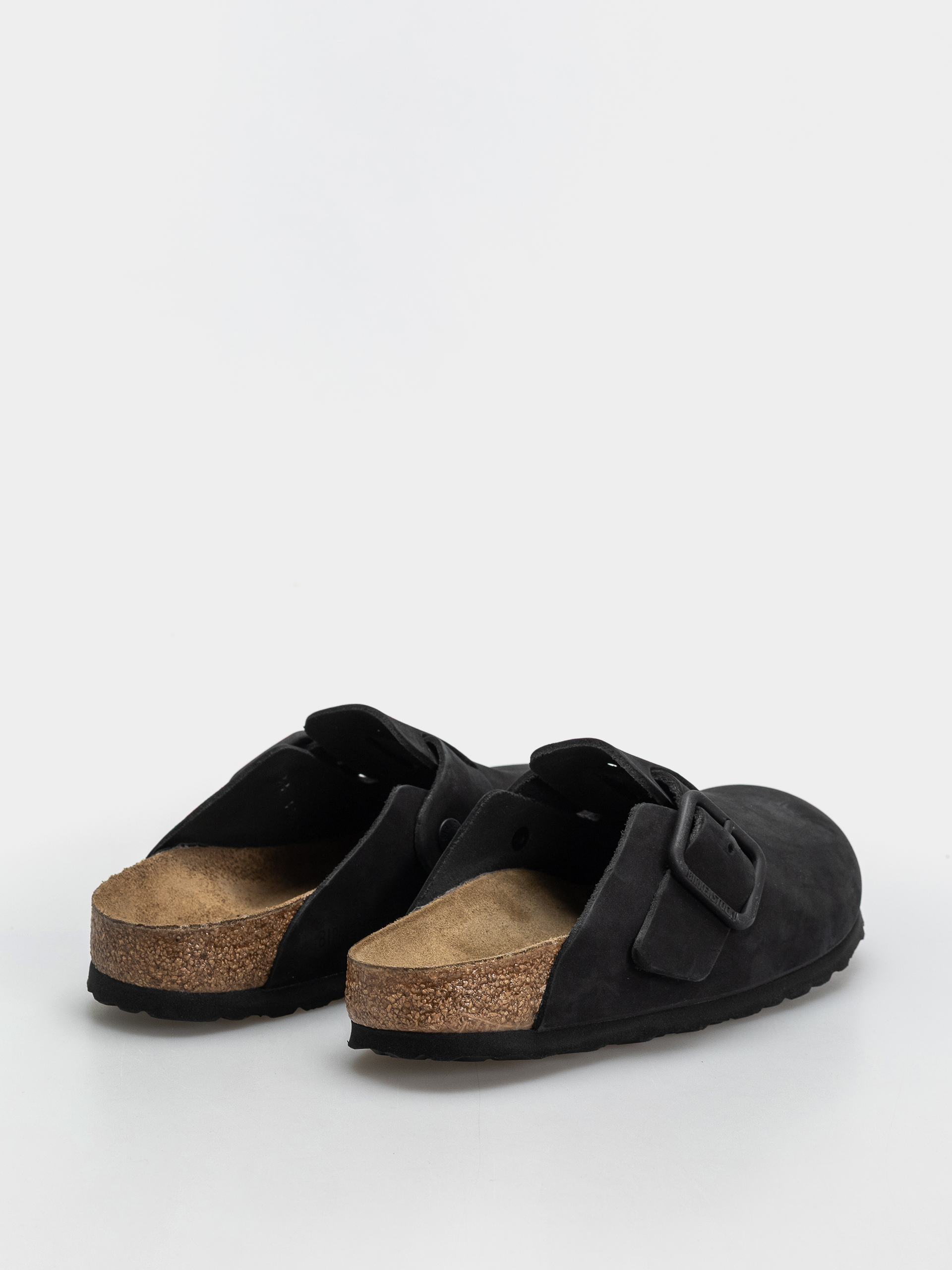 Flip-flop papucsok Birkenstock Boston Wire Buckle Nubuck Leather Narrow (black)