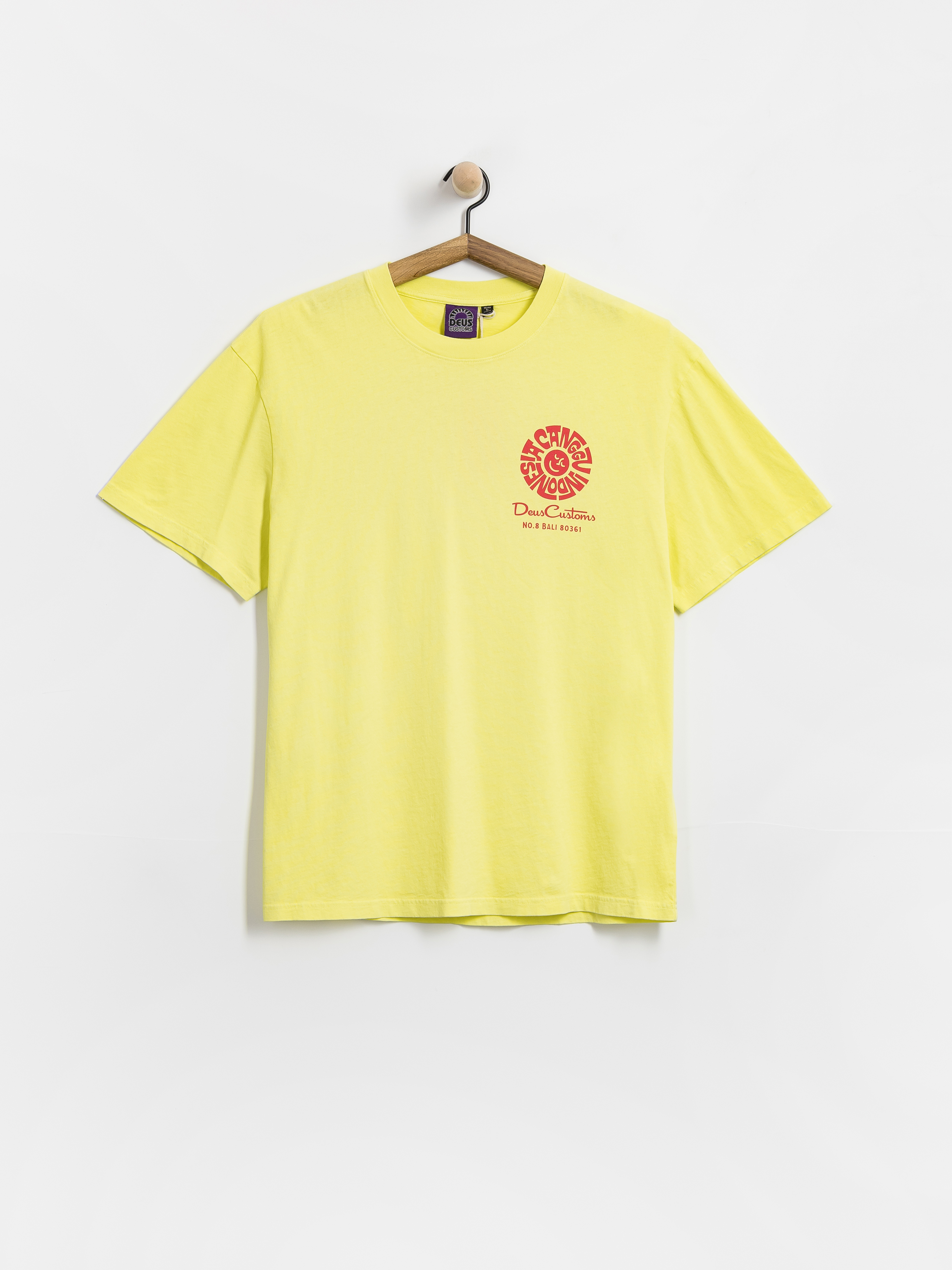 Póló Deus Ex Machina Canggu Address (canary yellow)
