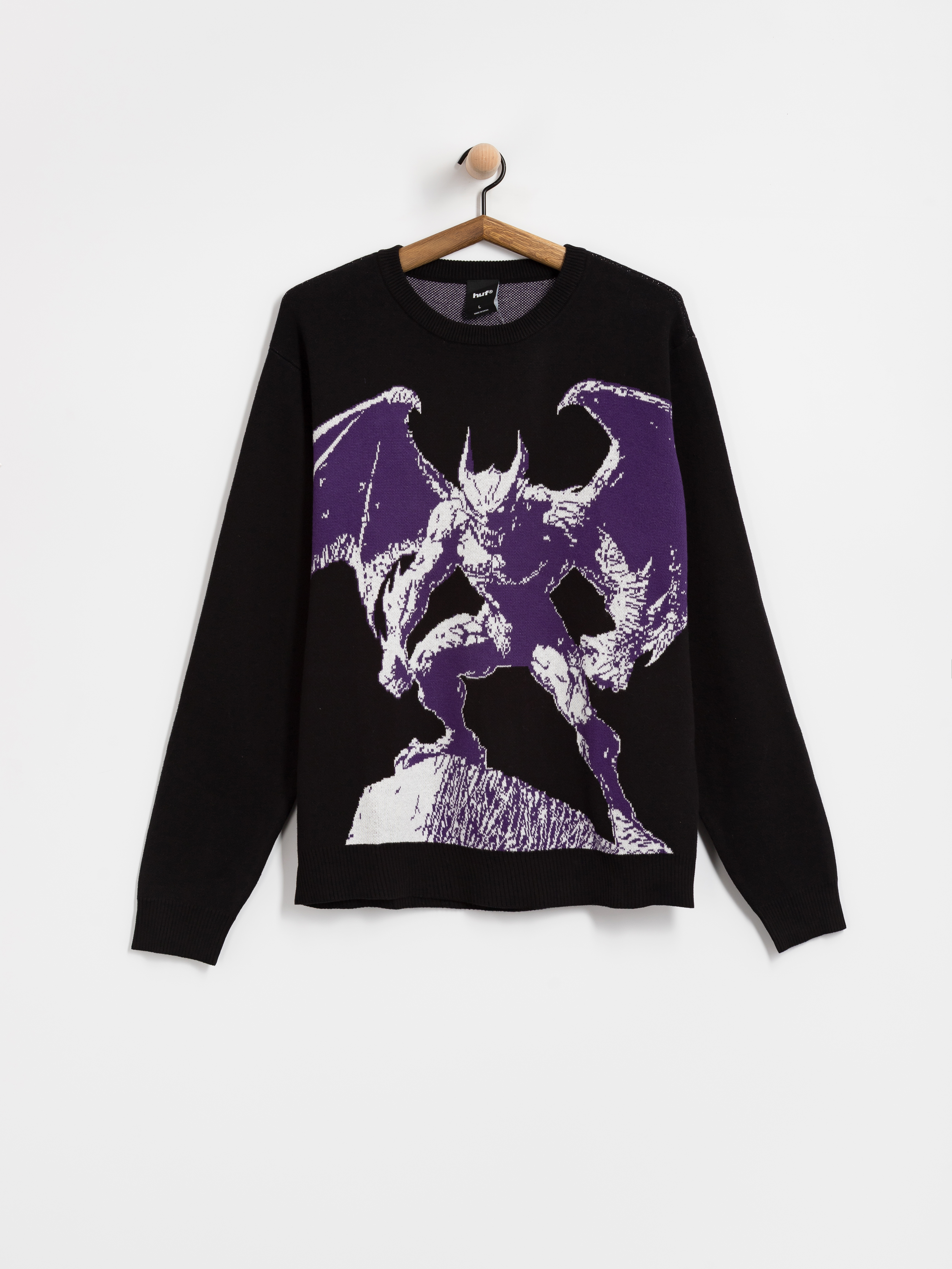 Pulóver HUF Heaven Can Wait (black)