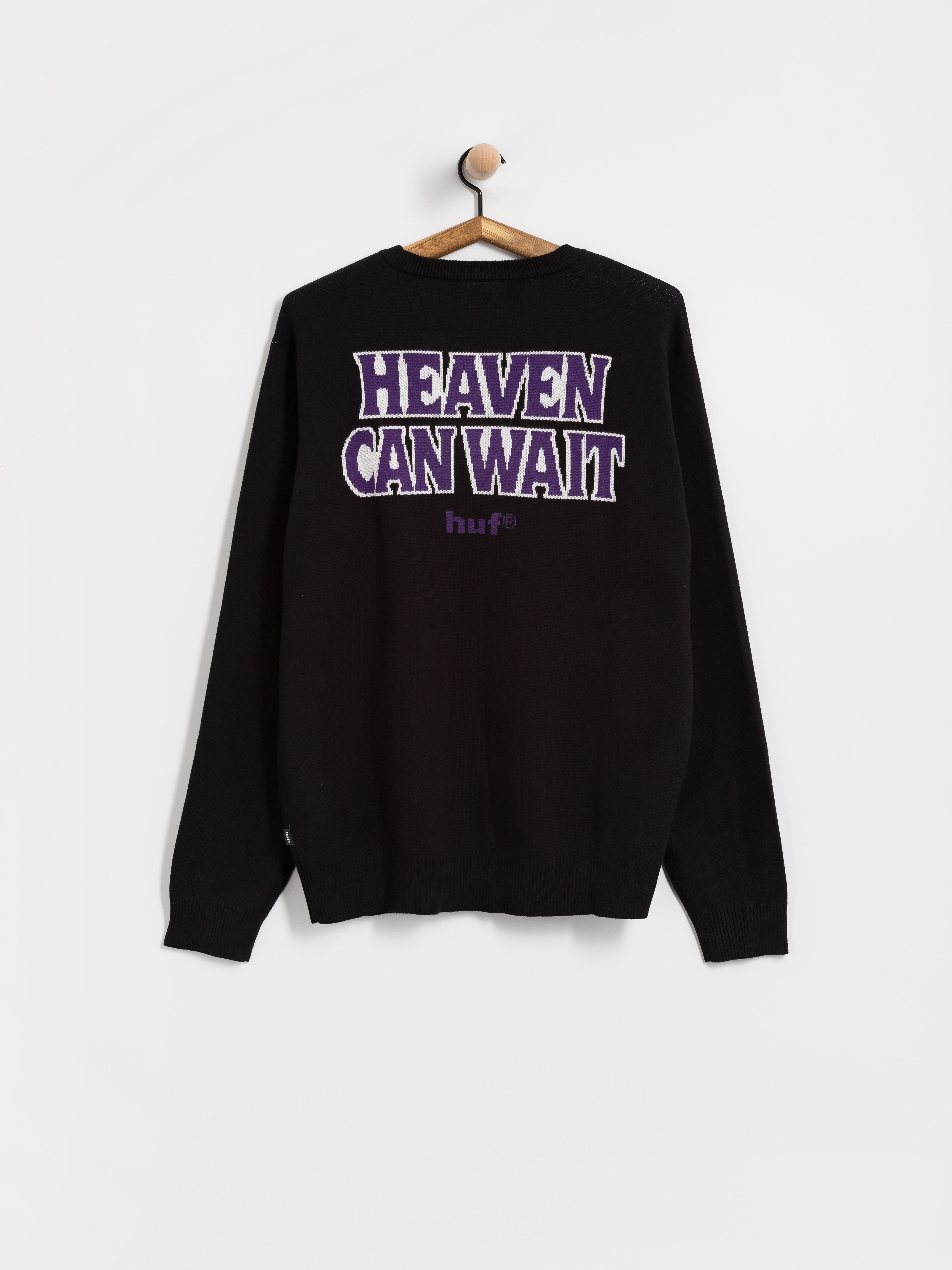 Pulóver HUF Heaven Can Wait (black)