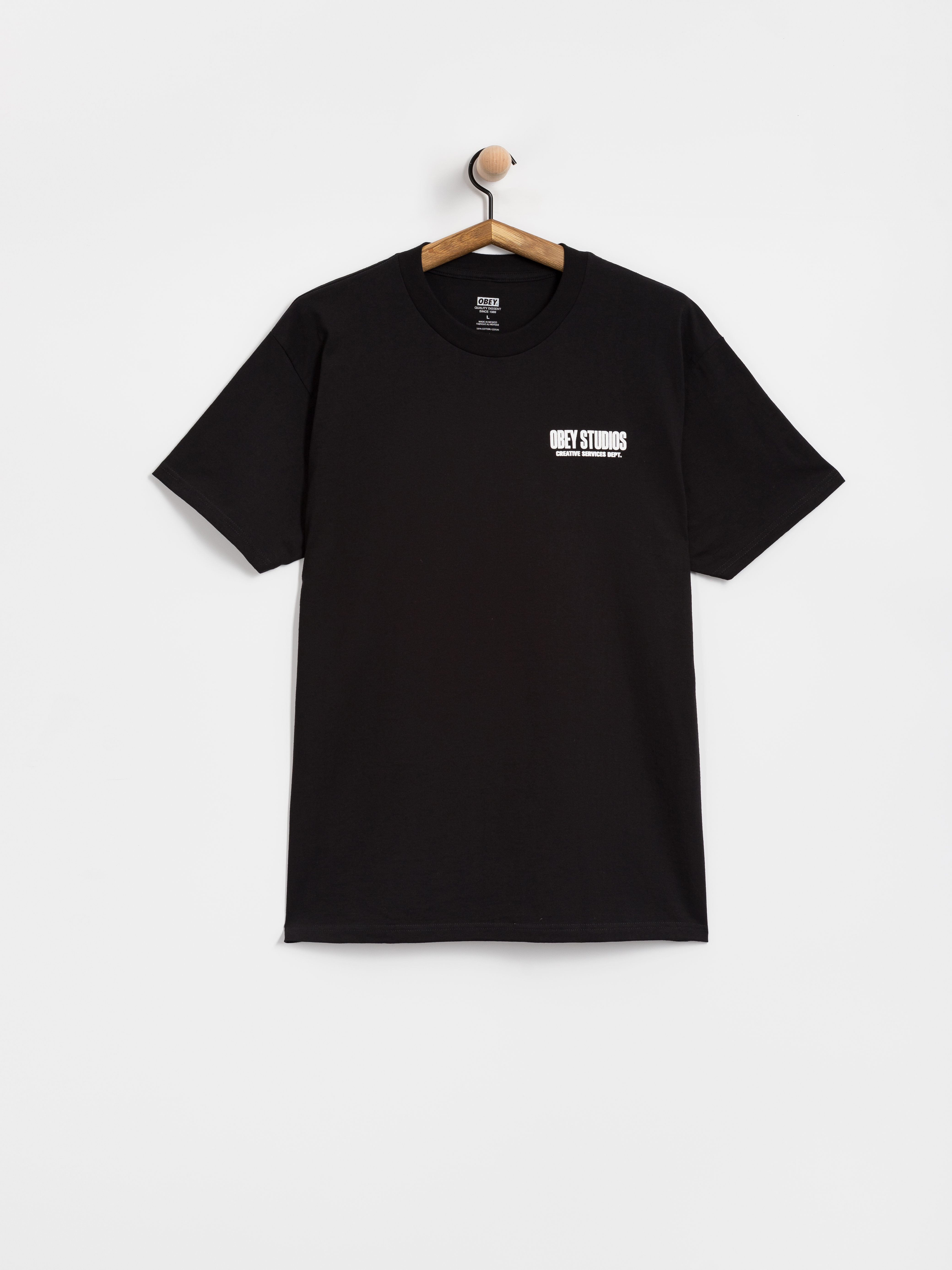 Póló OBEY Creative Services Dept. (black)