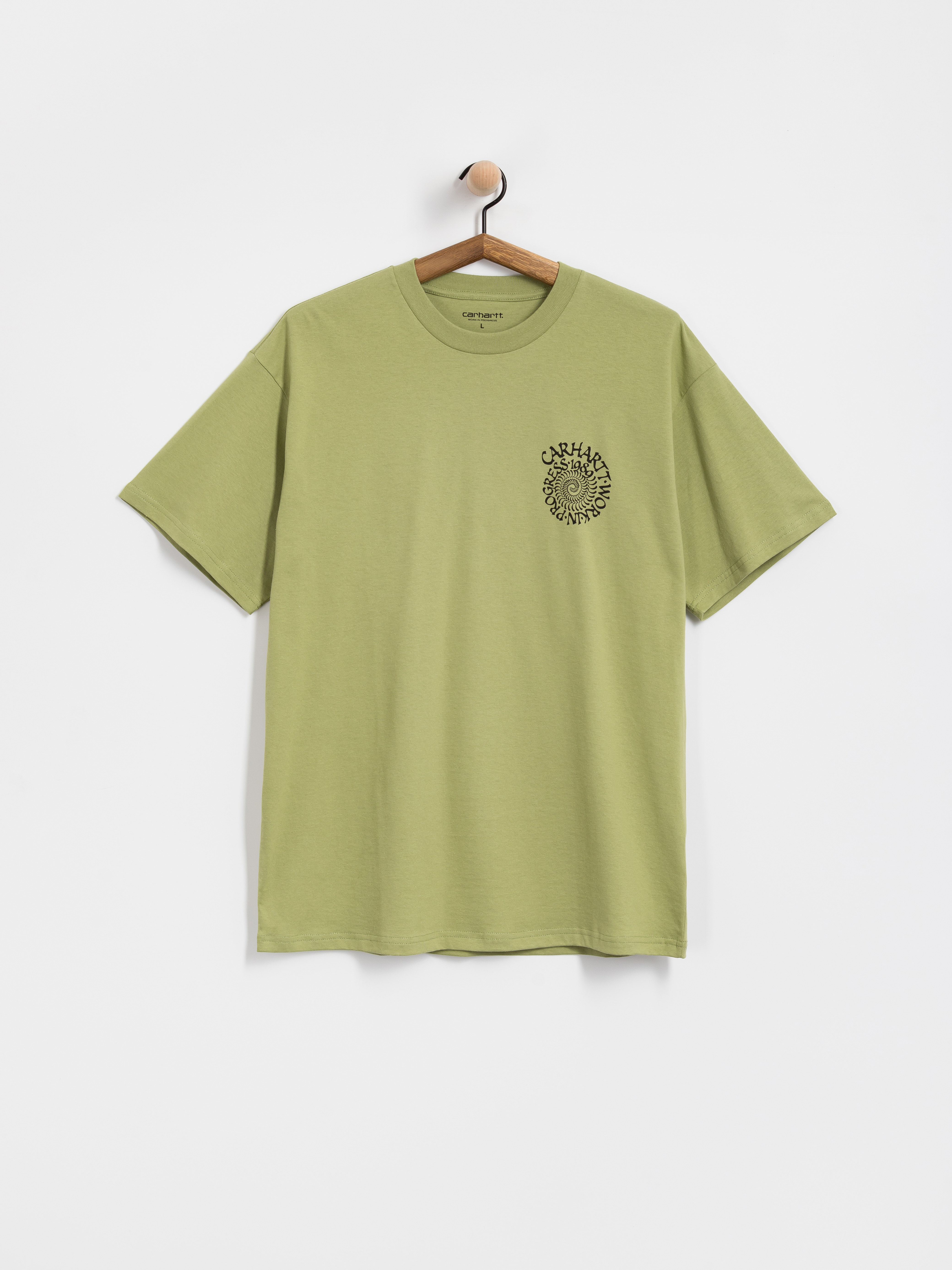 Póló Carhartt WIP Spirals (gentle green)