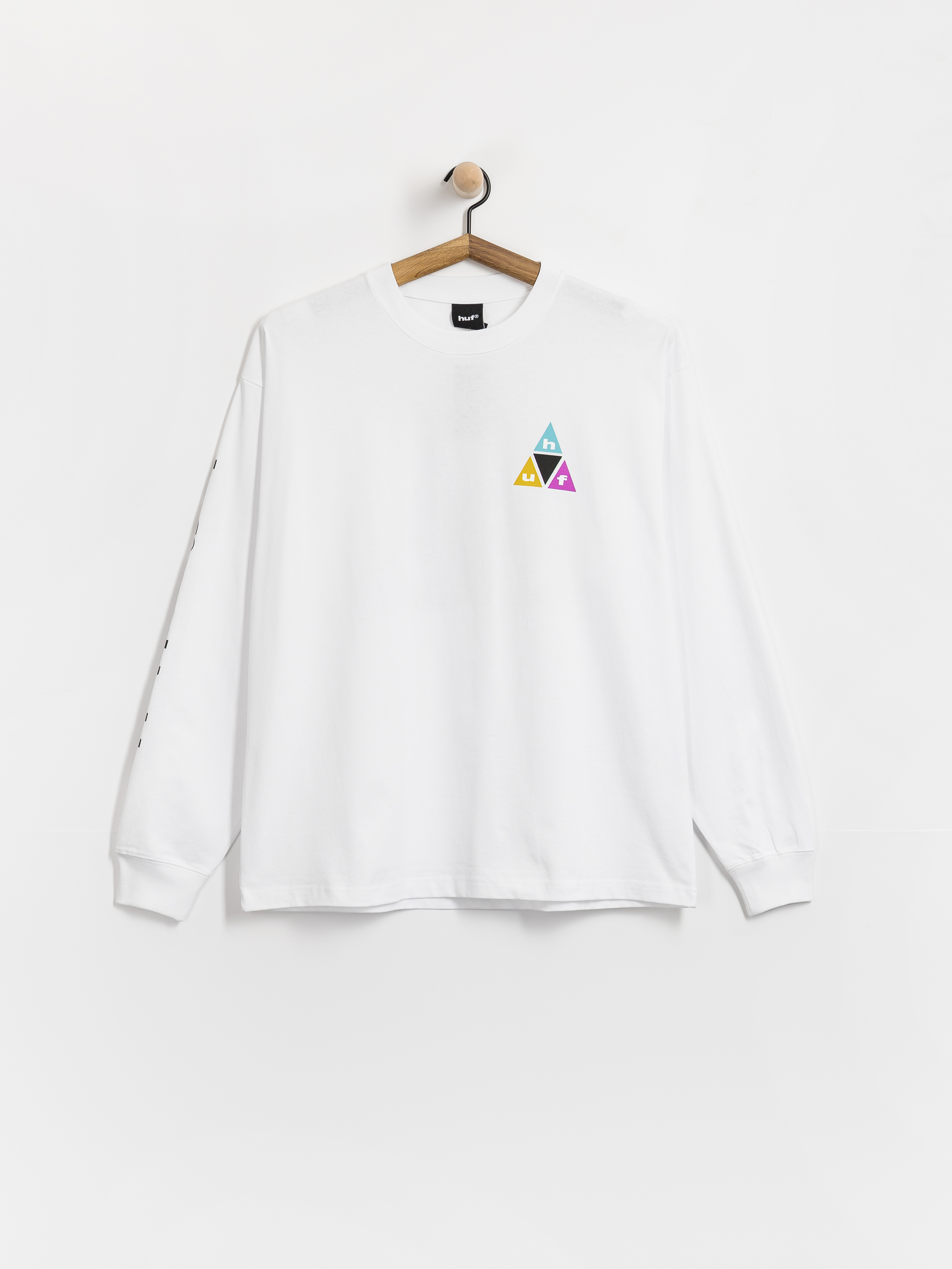Hosszú ujjú felső HUF Prism Tt (white)