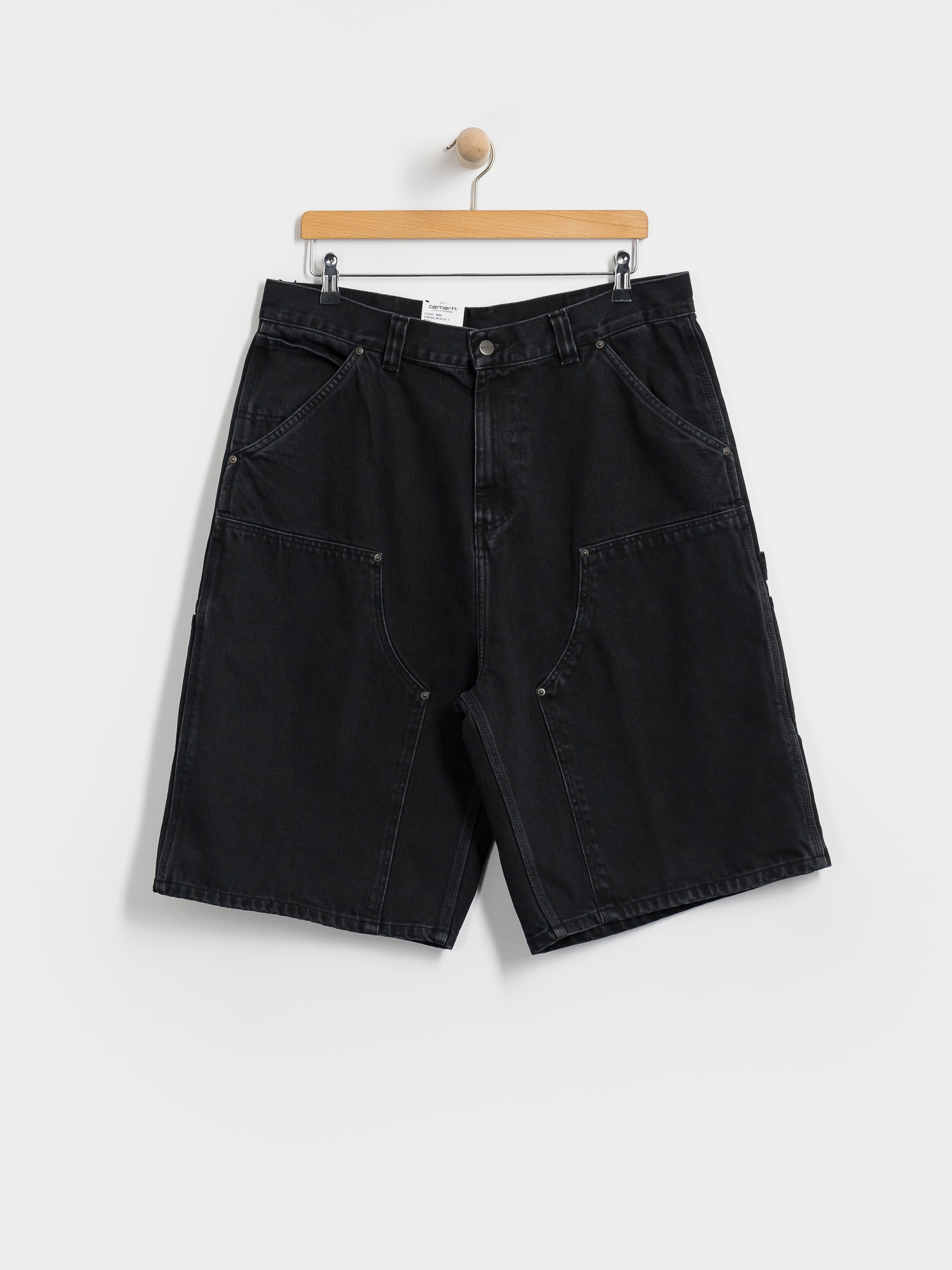 Carhartt WIP OG Double Knee Rövidnadrág (black stone washed)