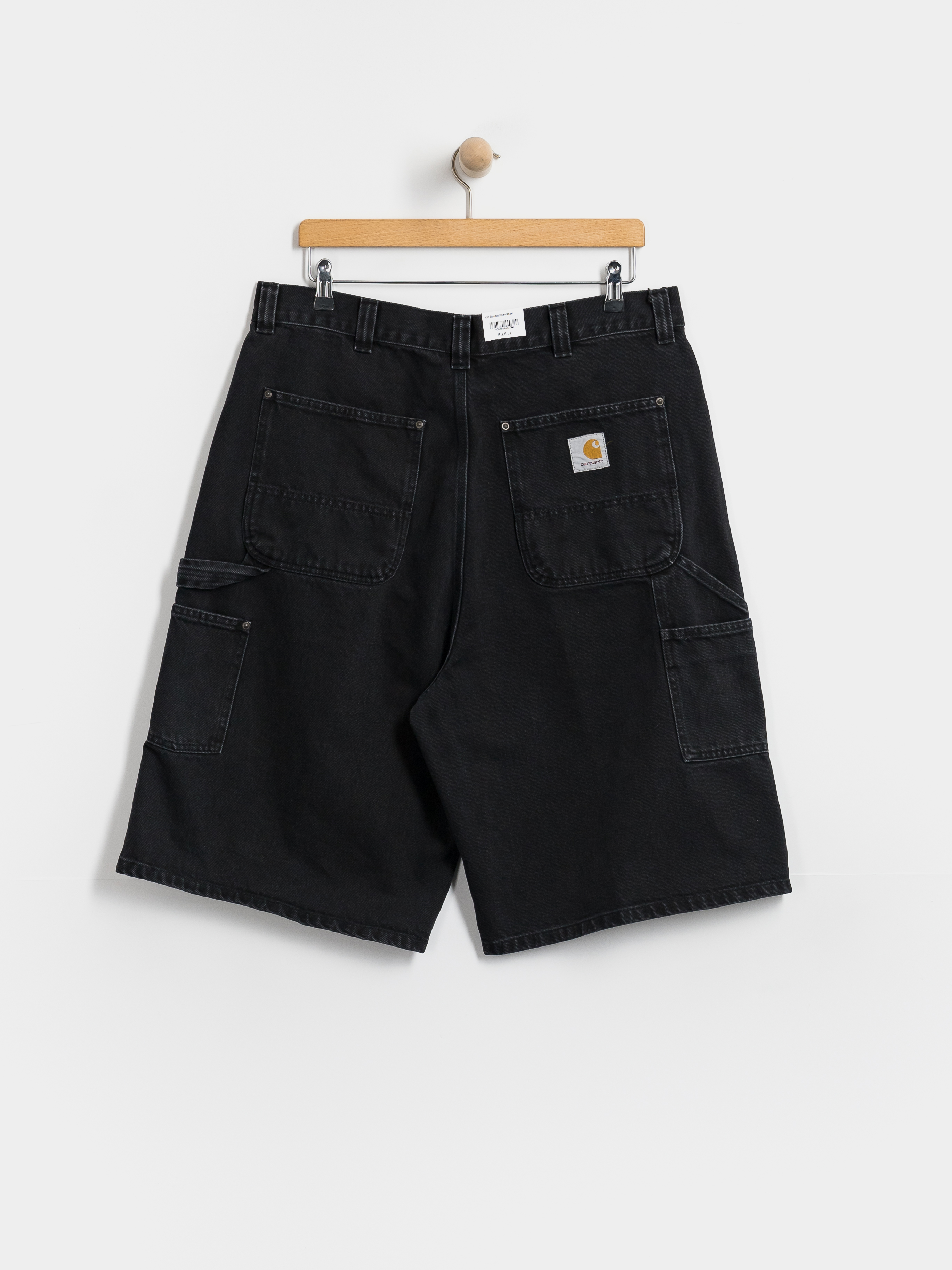 Carhartt WIP OG Double Knee Rövidnadrág (black stone washed)