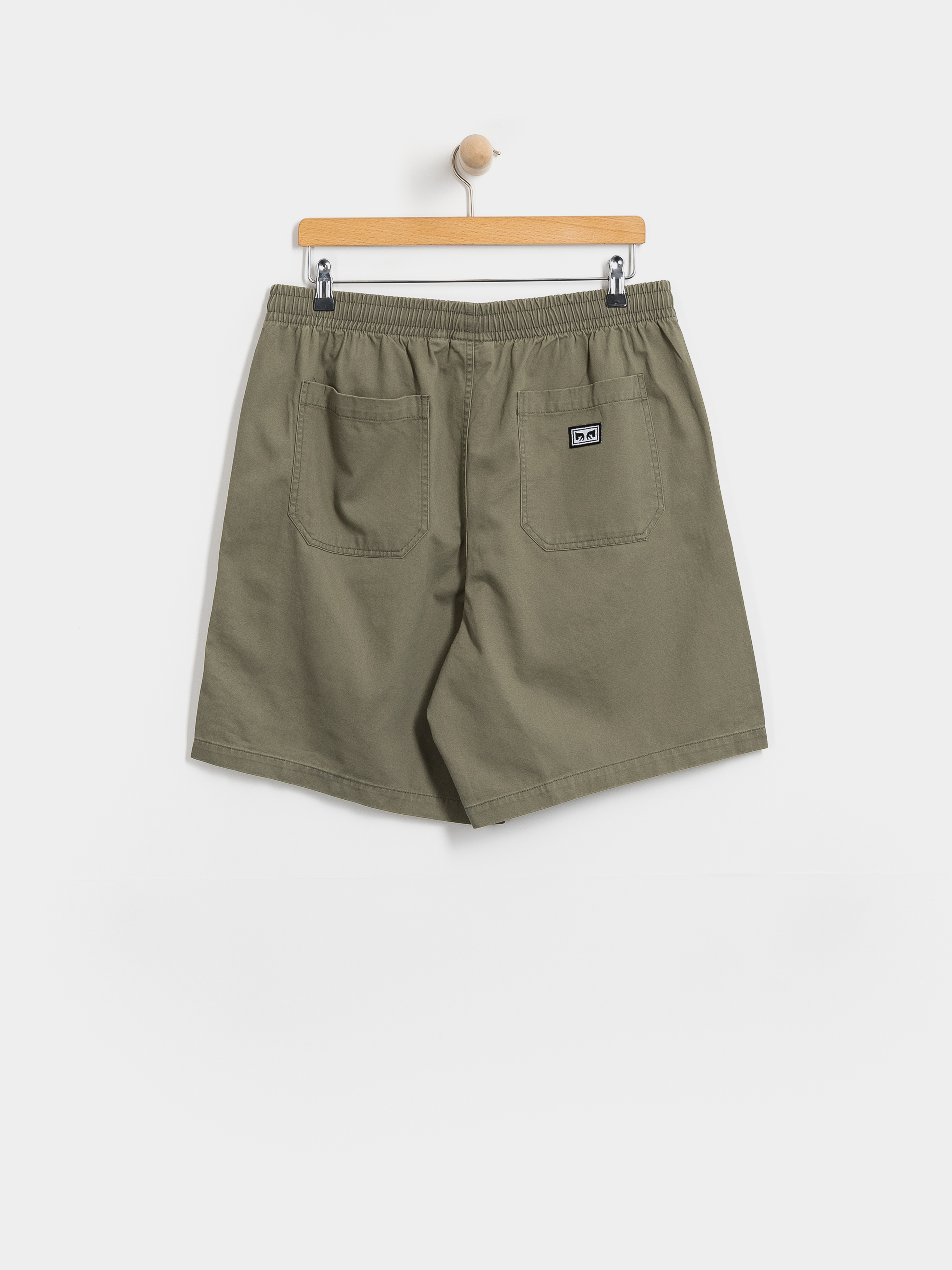 OBEY Theo Easy Rövidnadrág (smokey olive faded wash)